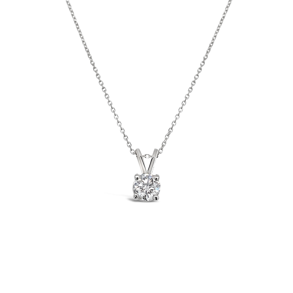 Clara by Martin Binder 10K Diamond Solitaire Necklace (0.35 ct. tw.)