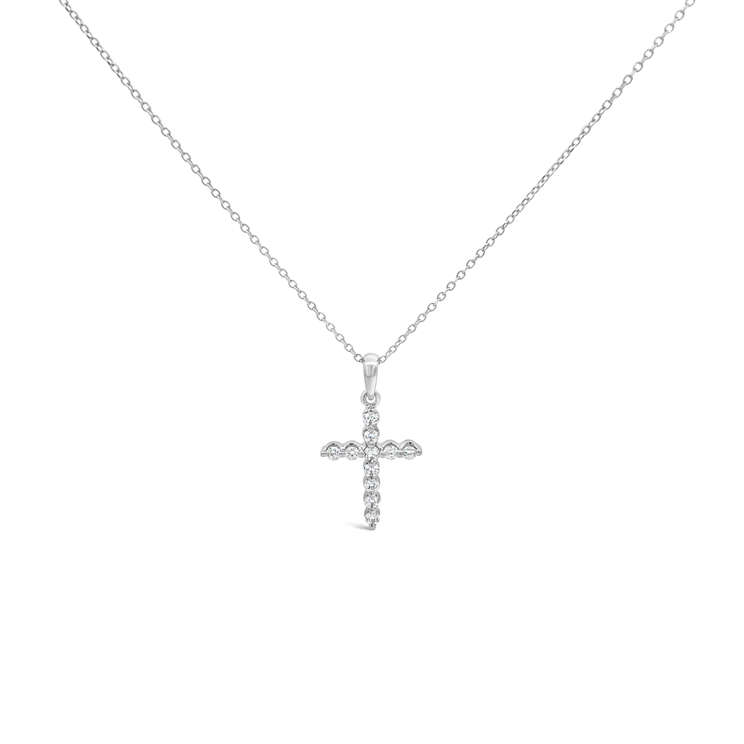 Clara by Martin Binder Diamond Cross Pendant Necklace (0.24 ct. tw.)