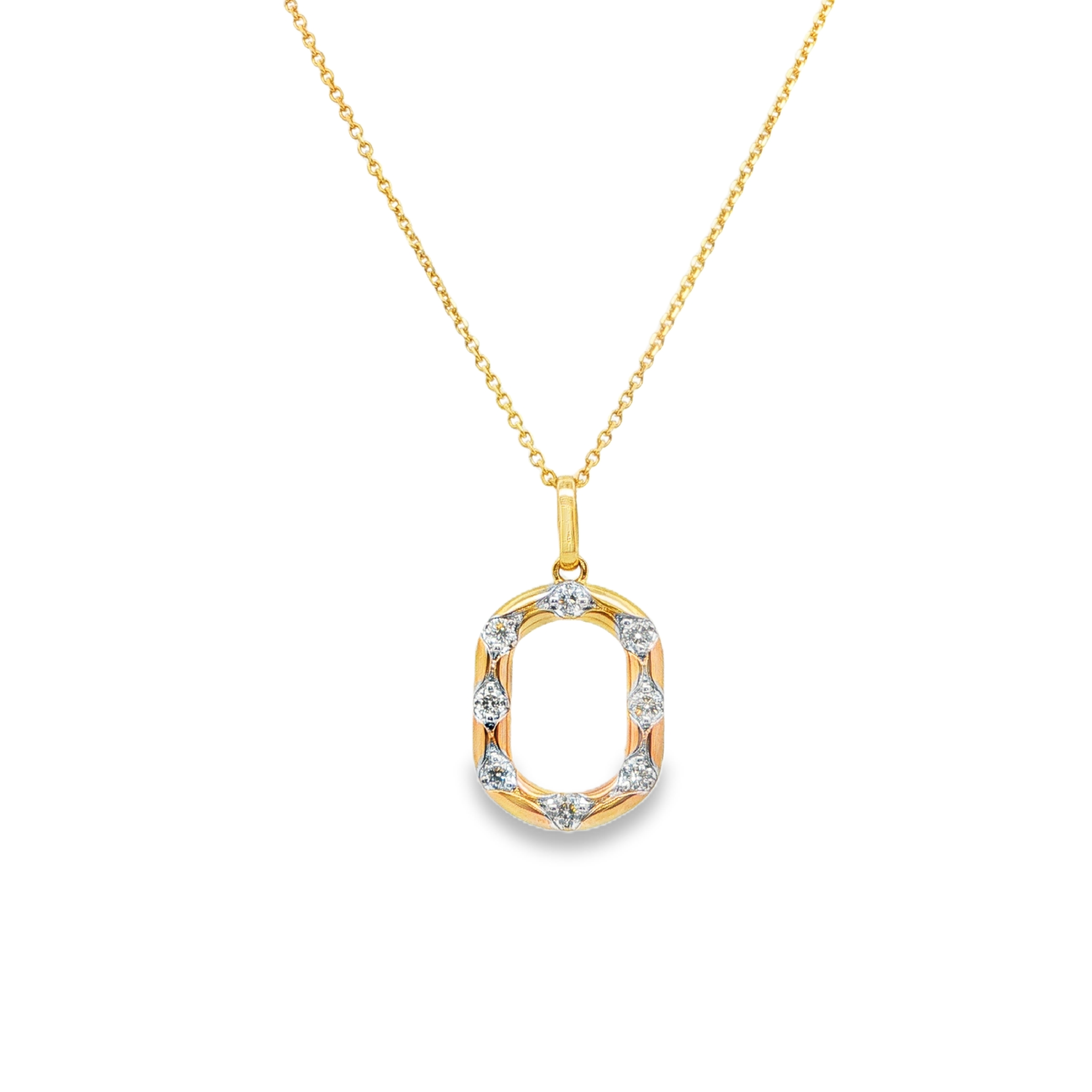 Clara by Martin Binder Diamond Open Frame Pendant Necklace (0.29 ct. tw.)