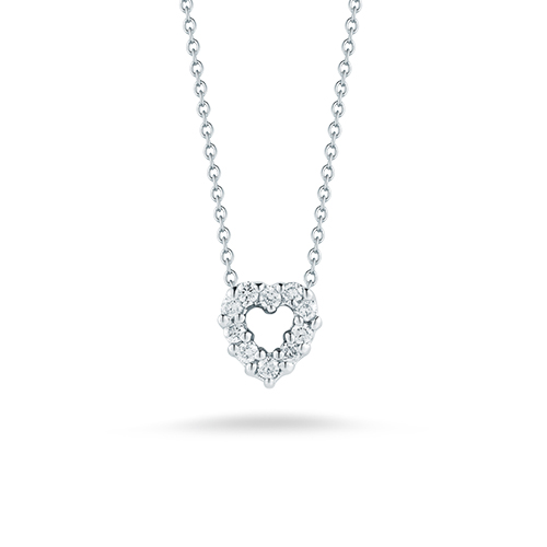 Roberto Coin Tiny Treasures Diamond Heart Necklace