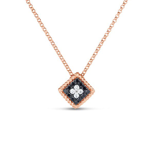 Roberto Coin Black & White Diamond Necklace