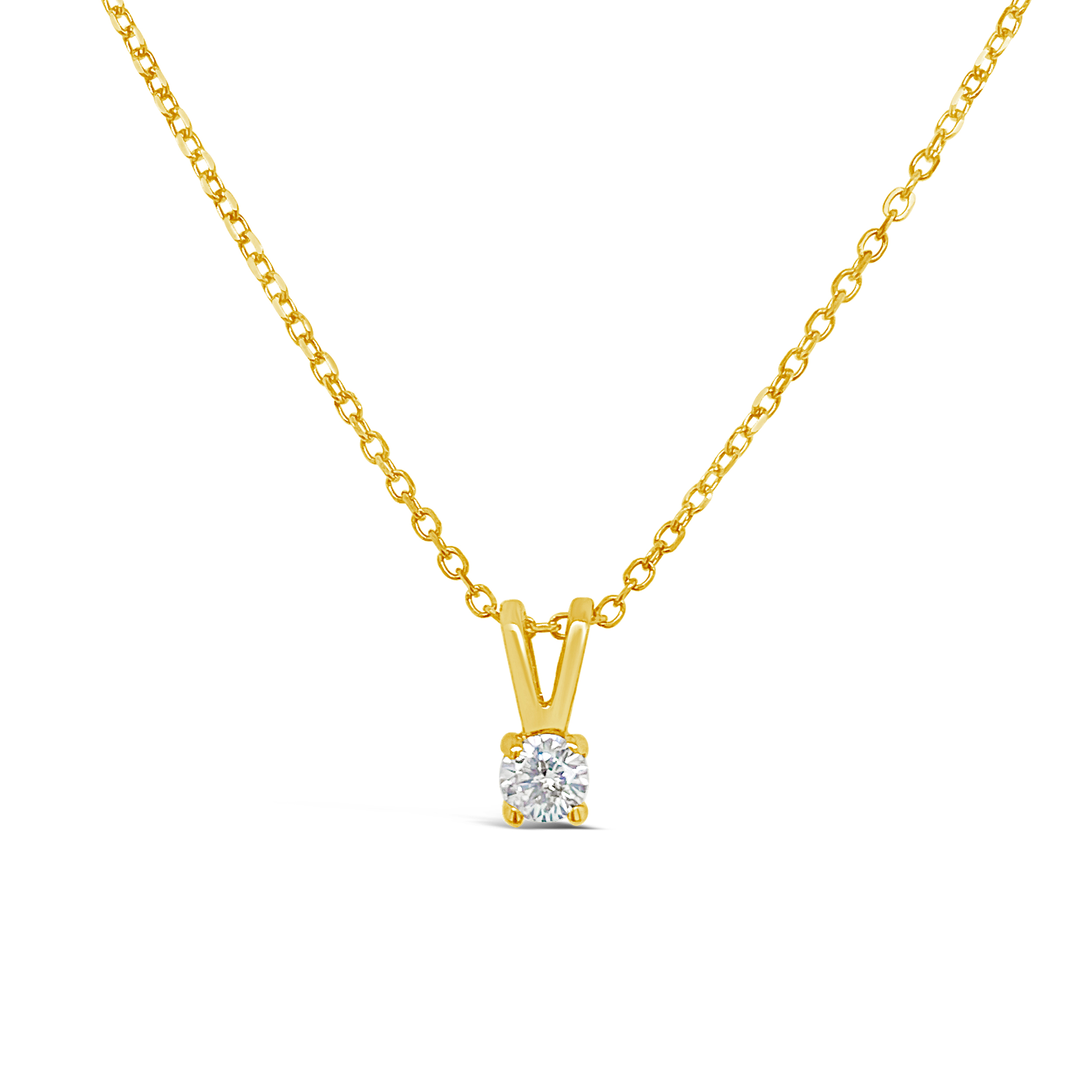 Clara By Martin Binder Diamond Solitaire Necklace (0.10 Ct. Tw.)