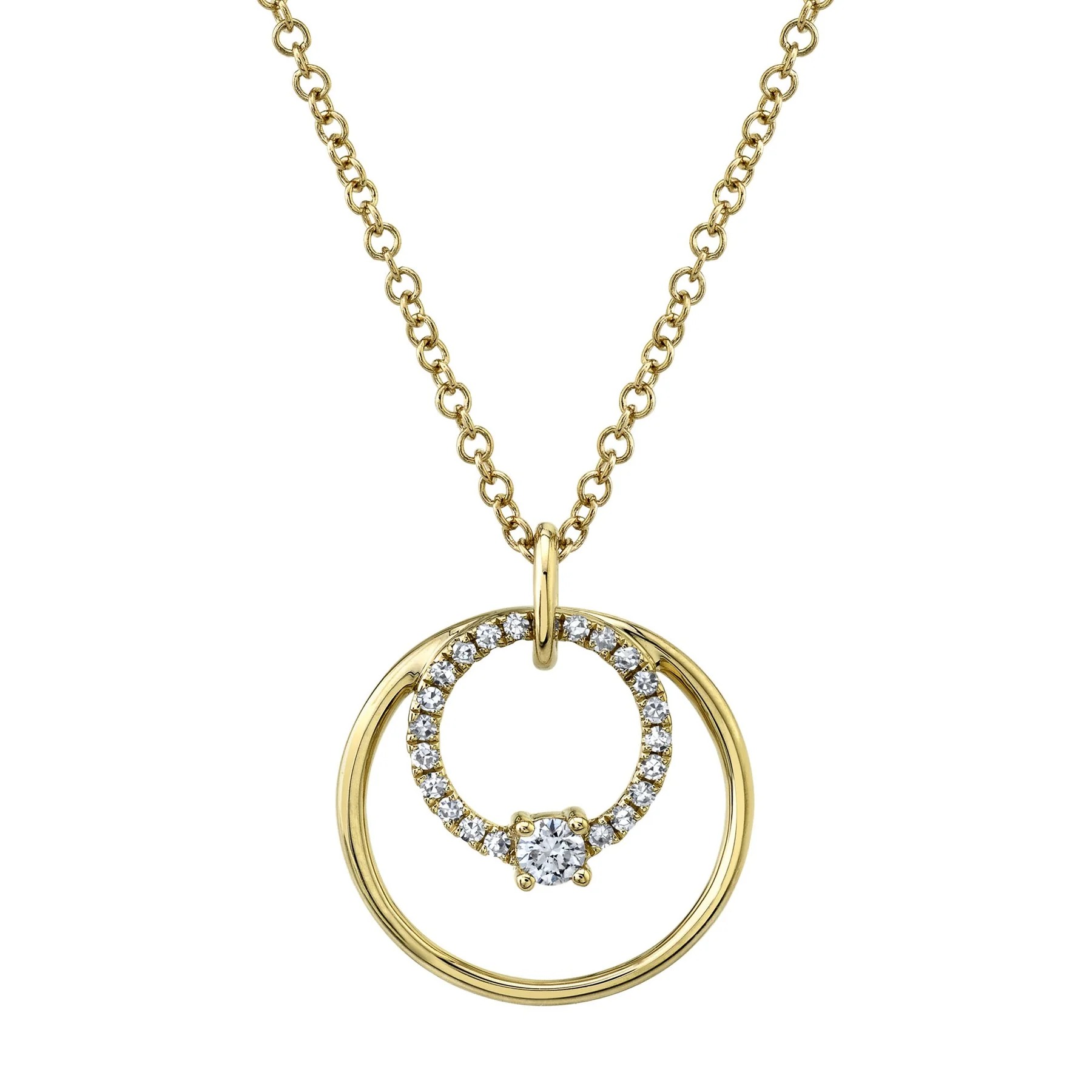 Shy Creation Diamond Circle Necklace