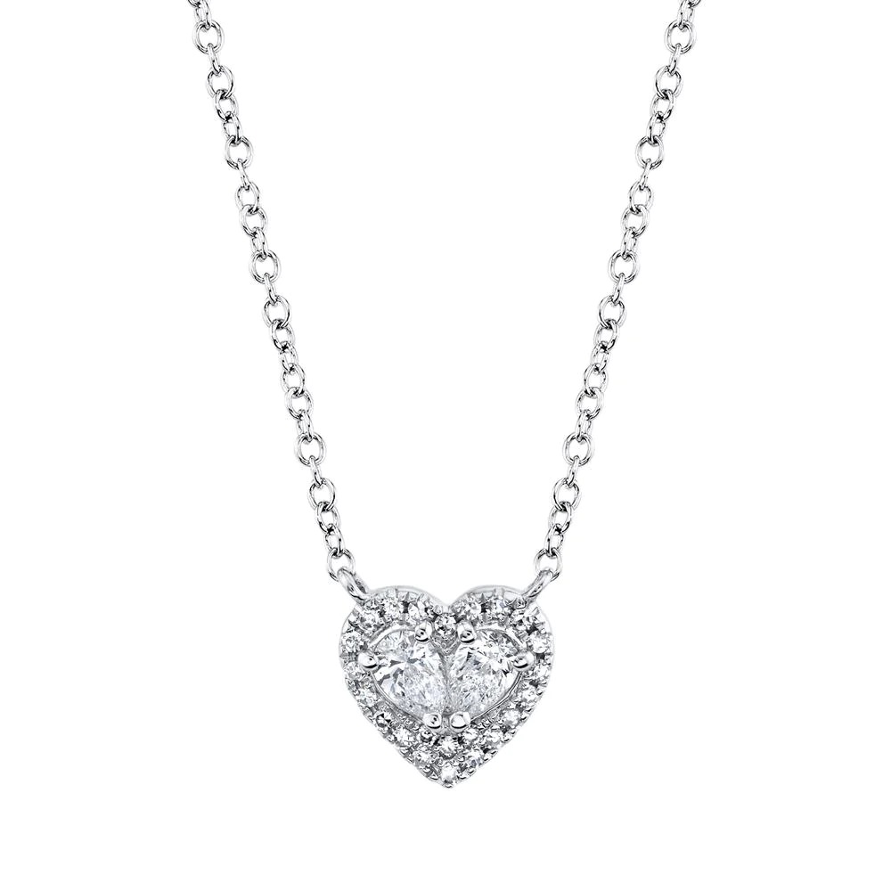 Shy Creation Diamond Heart Necklace