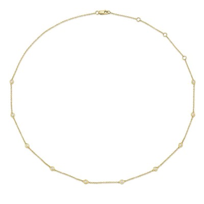 Shy Creation Diamond By The Yard Necklace (0.28 Ct)