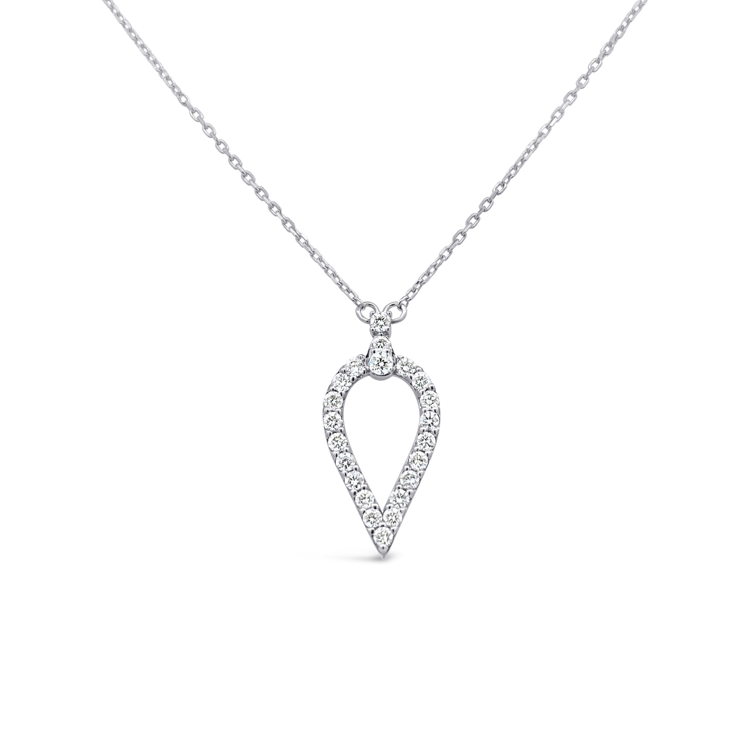 Clara By Martin Binder Diamond Open Frame Necklace (0.42 Ct. Tw.)