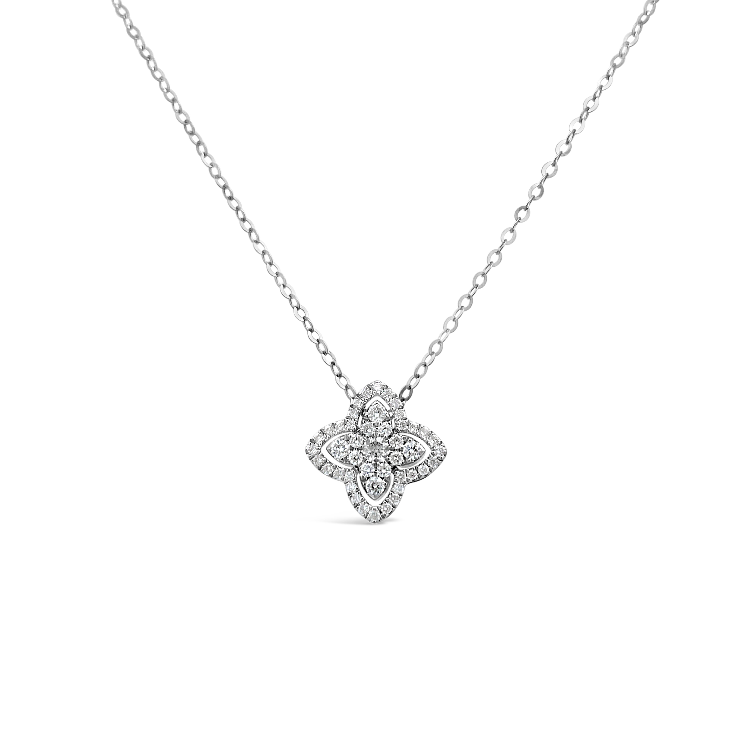 Clara By Martin Binder Diamond Flower Necklace (0.26 Ct. Tw.)