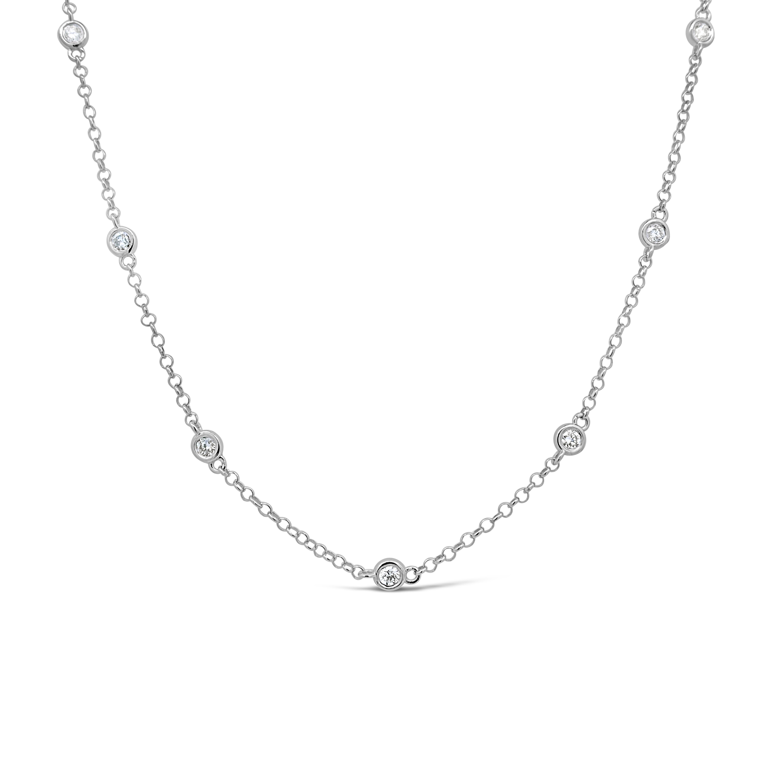 Clara By Martin Binder Diamond By The Yard Necklace (0.80 Ct. Tw.)