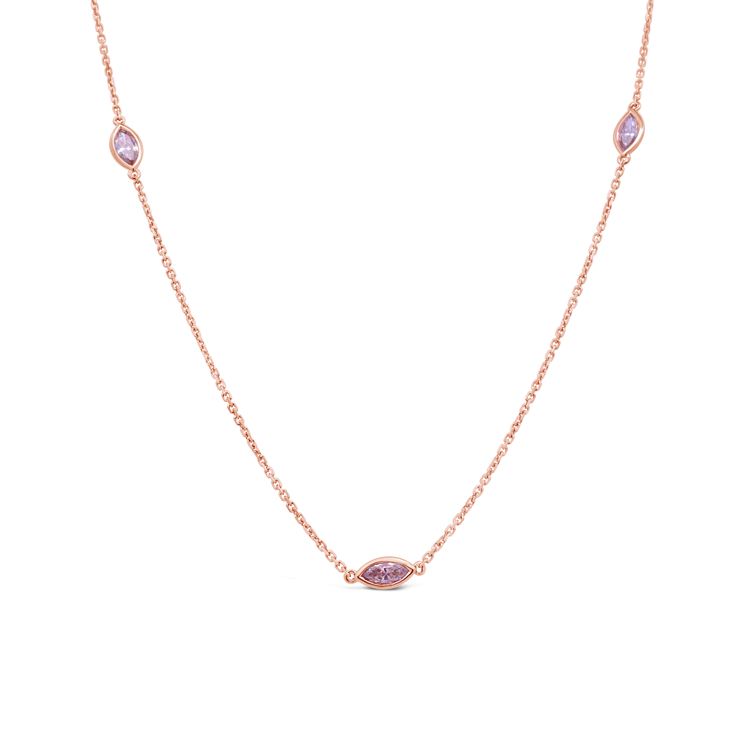 Clara By Martin Binder Marquise Diamond By The Yard Necklace (0.76 Ct. Tw.)