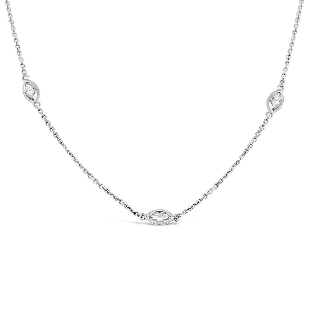 Clara By Martin Binder Marquise Diamond By The Yard Necklace (0.59 Ct. Tw.)