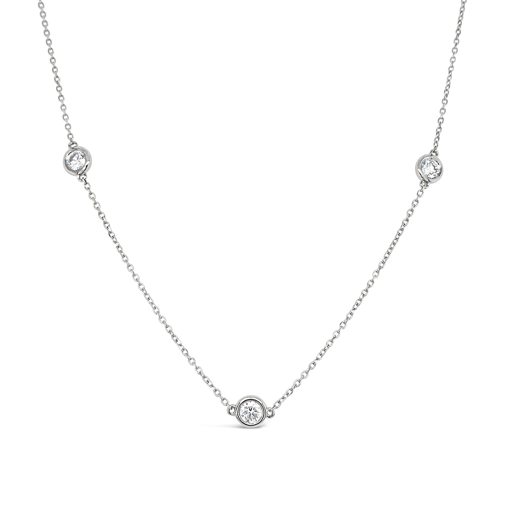Clara By Martin Binder Platinum Diamonds By The Yard Necklace (1.06 Ct. Tw.)