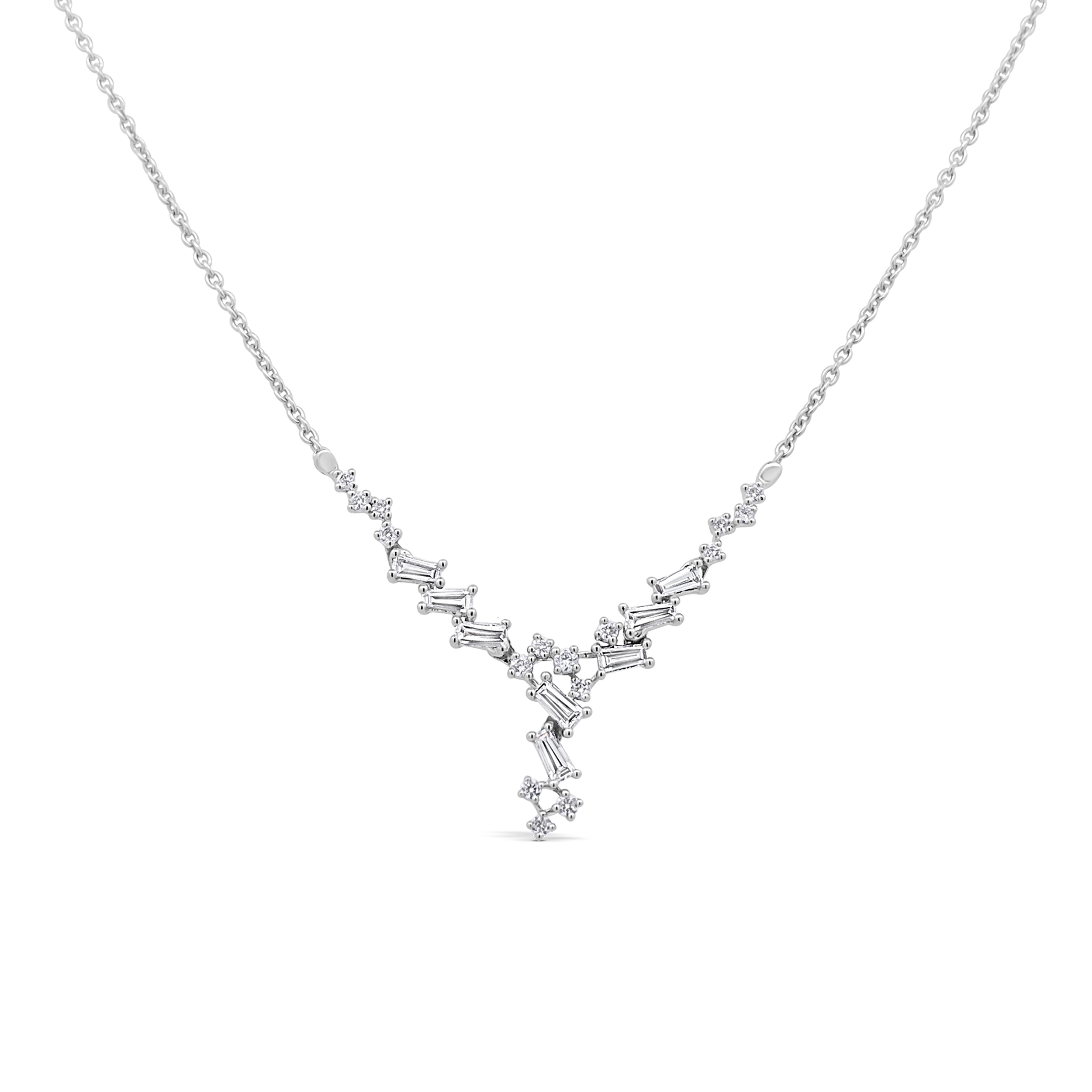 Clara By Martin Binder Diamond Scatter V Necklace (0.38 Ct. Tw.)