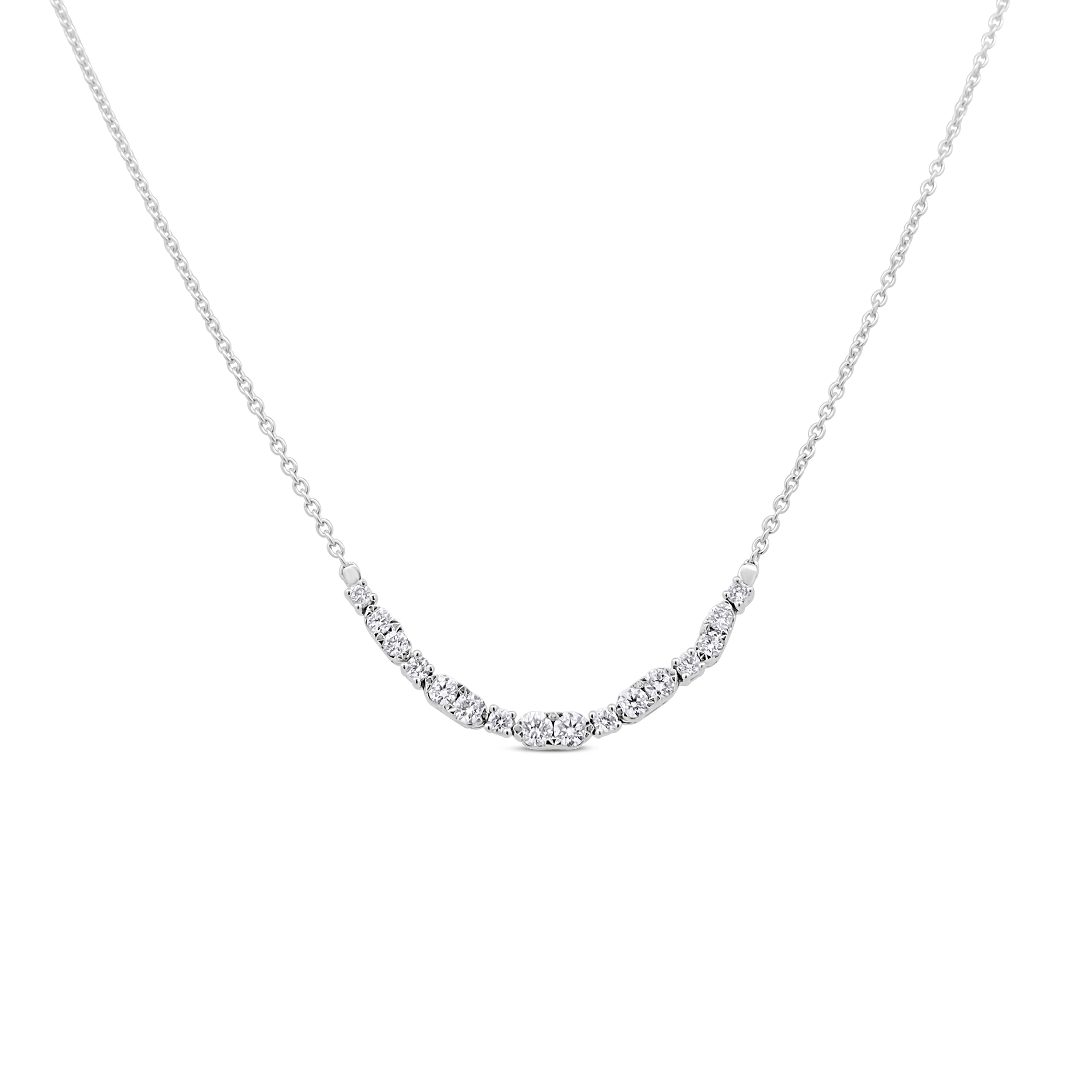 Clara By Martin Binder Diamond Station Necklace (0.36 Ct. Tw.)