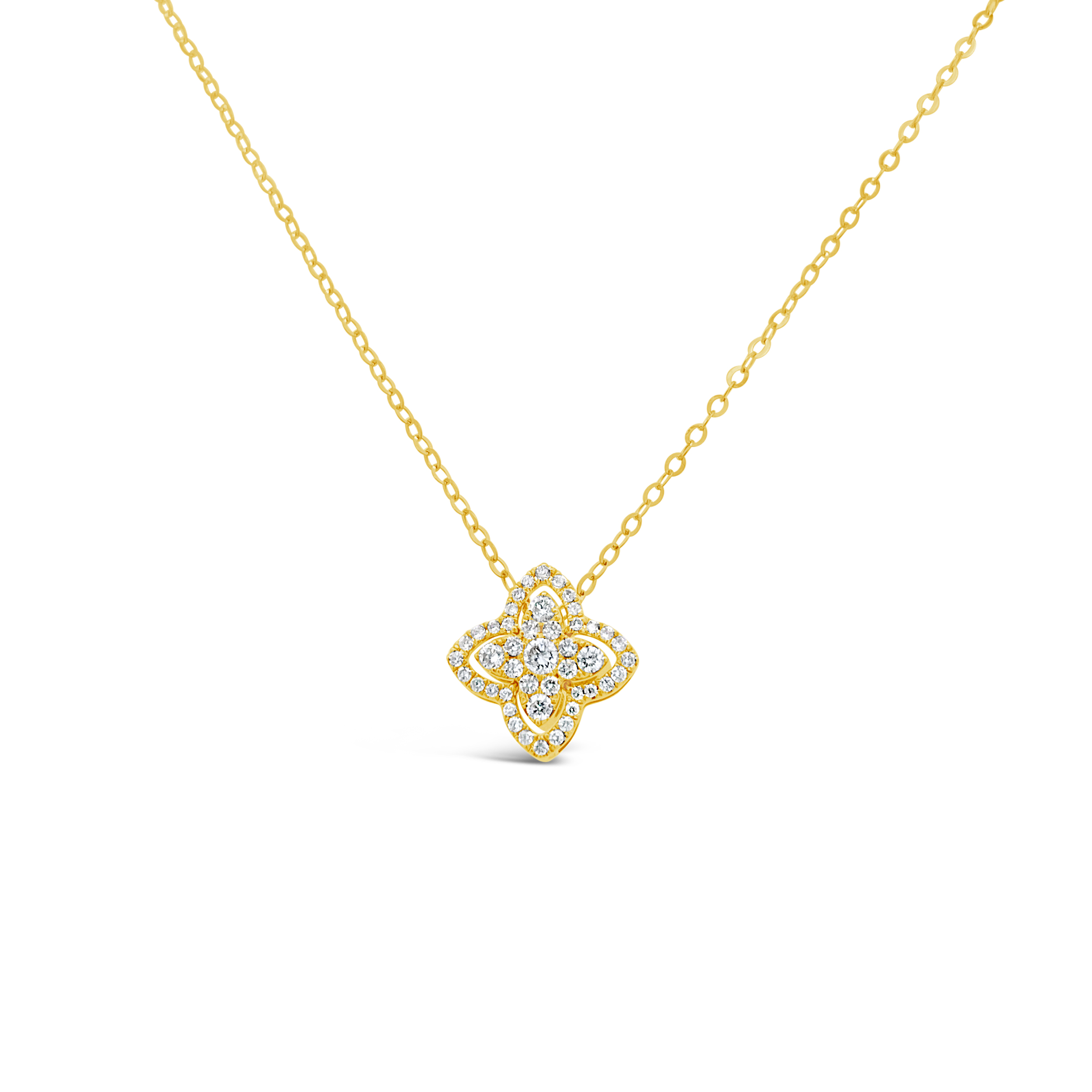 Clara By Martin Binder Diamond Flower Necklace (0.26 Ct. Tw.)