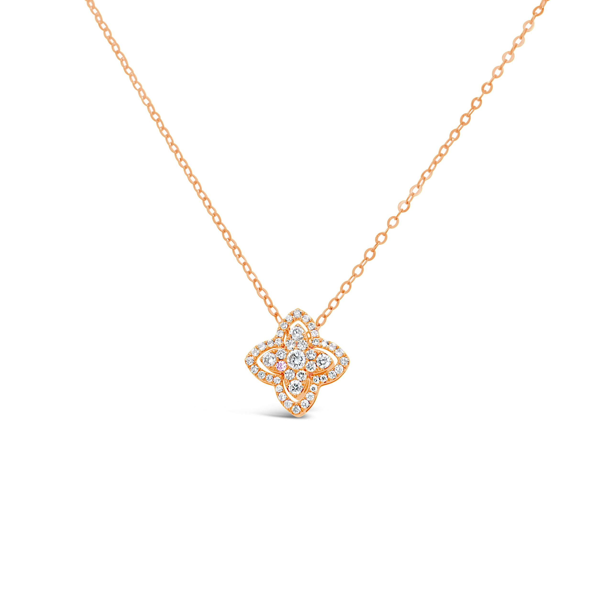 Clara By Martin Binder Diamond Flower Necklace (0.26 Ct. Tw.)