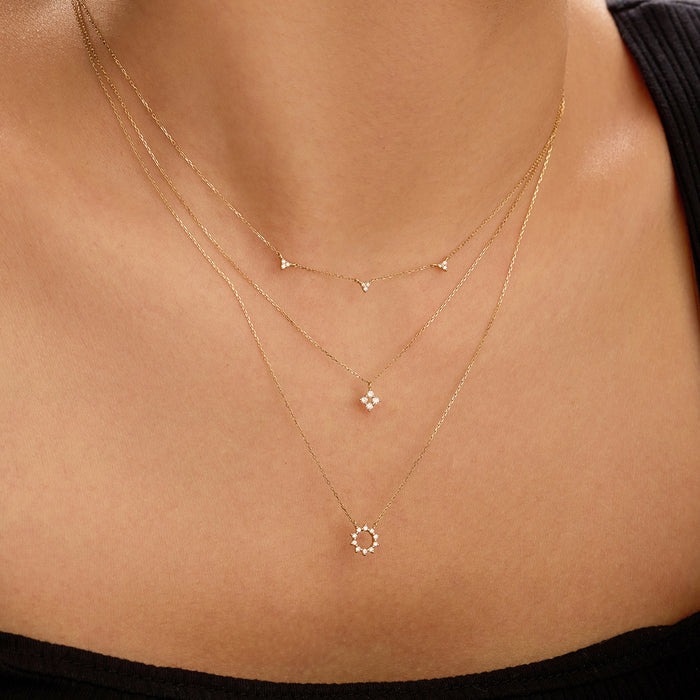 Aurelie Gi Paige Diamond Necklace