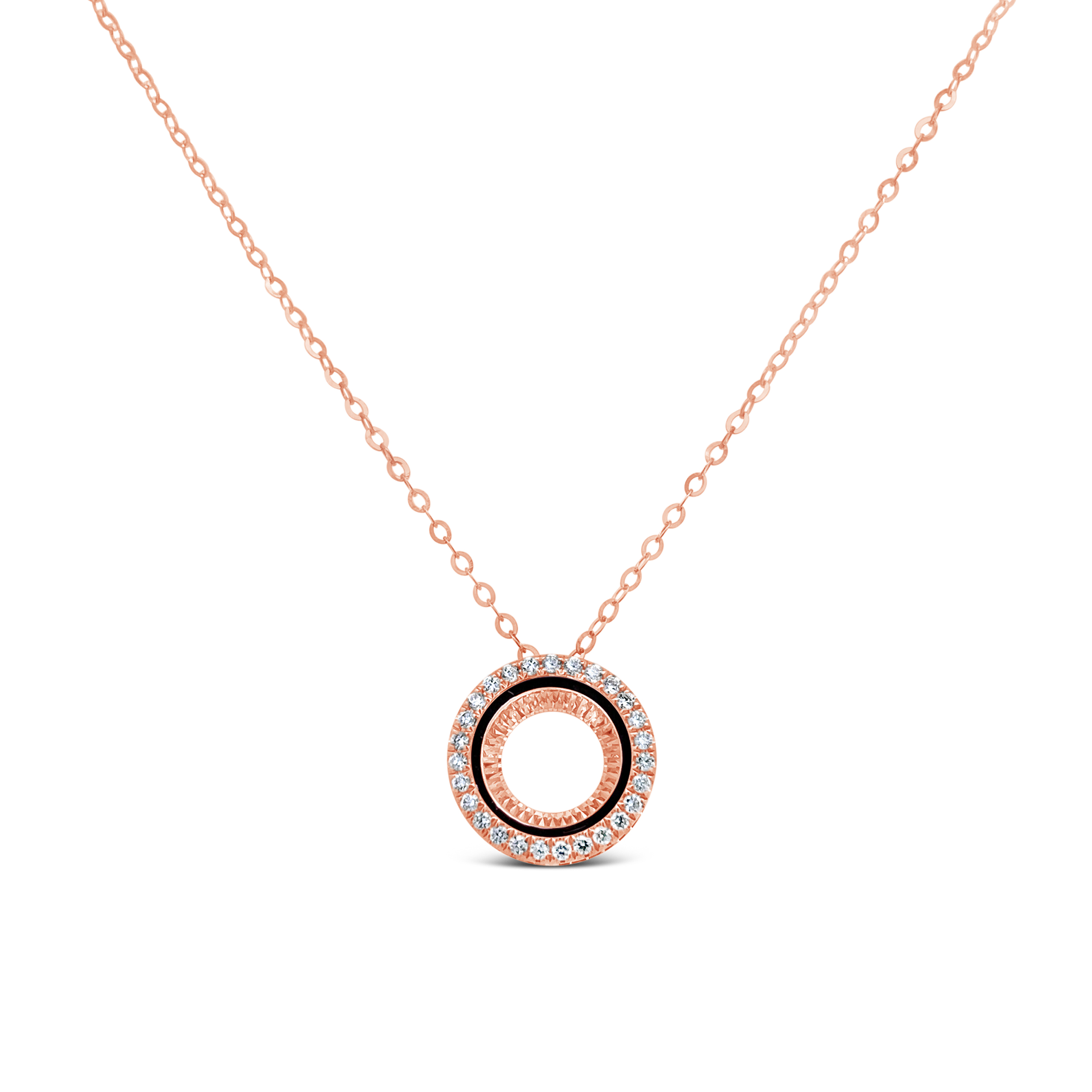 Clara By Martin Binder Diamond Open Circle Necklace (0.13 Ct. Tw.)