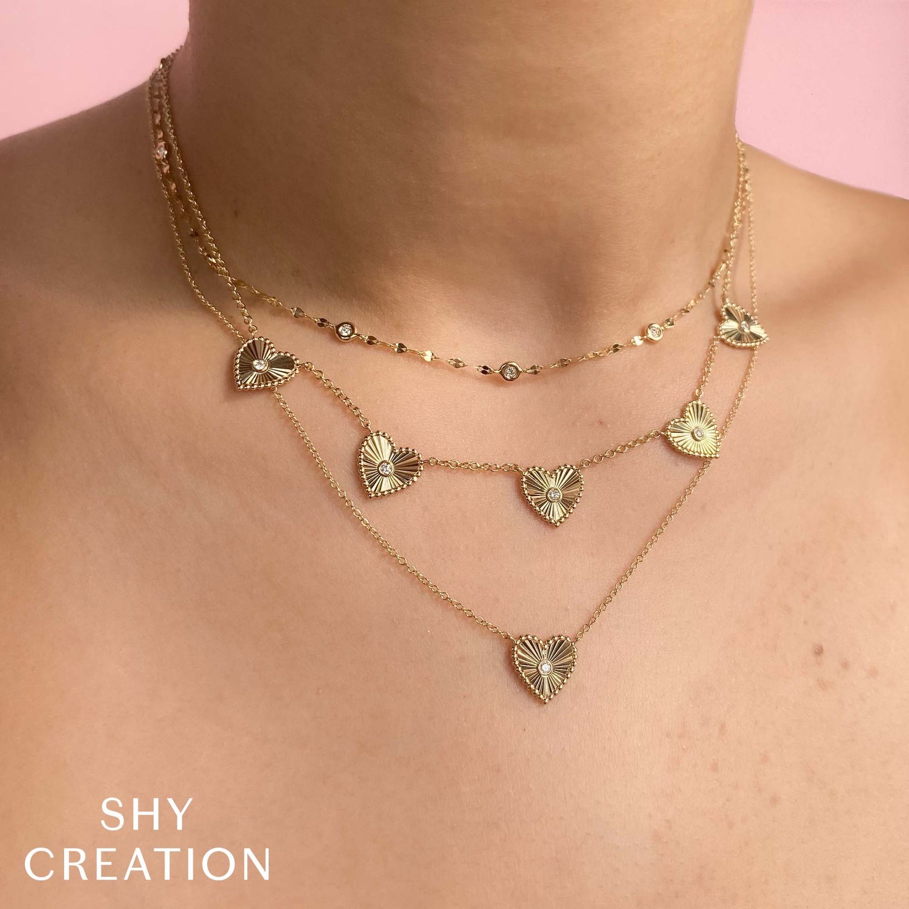 Shy Creation Bailey Diamond By The Yard Necklace