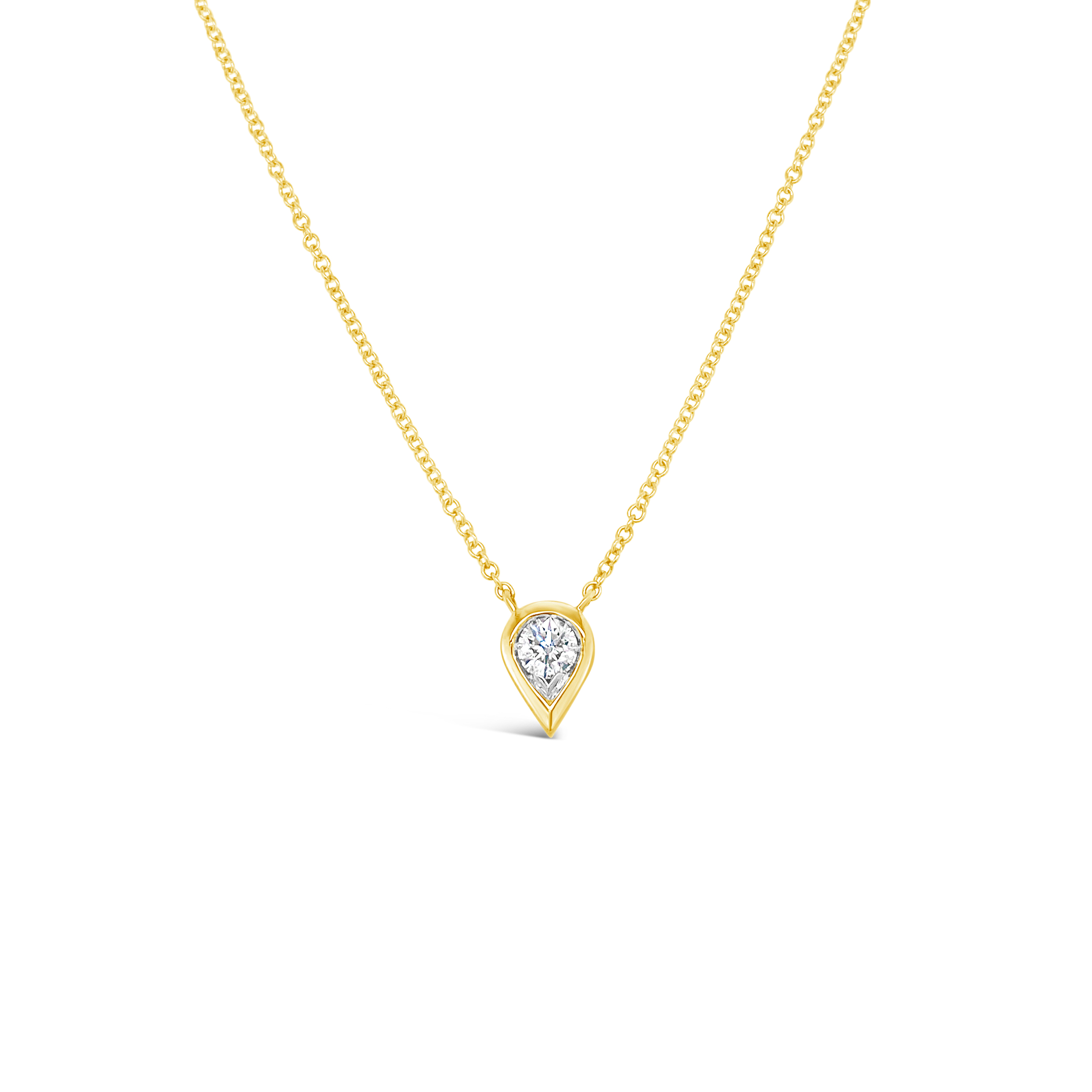 Clara By Martin Binder Diamond Teardrop Necklace (0.31 Ct. Tw.)