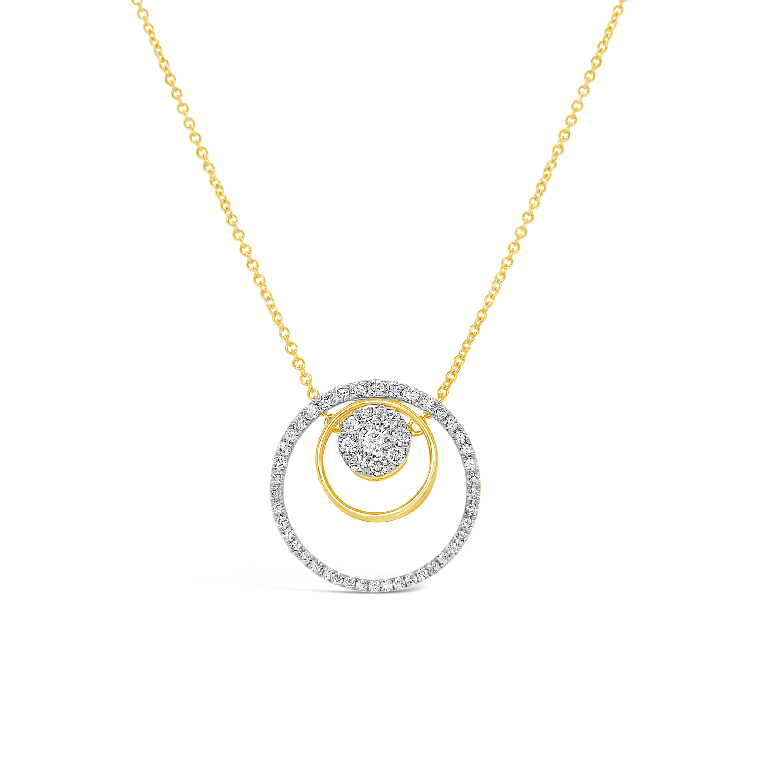Clara By Martin Binder Diamond Multi Circle Necklace (0.92 Ct. Tw.)