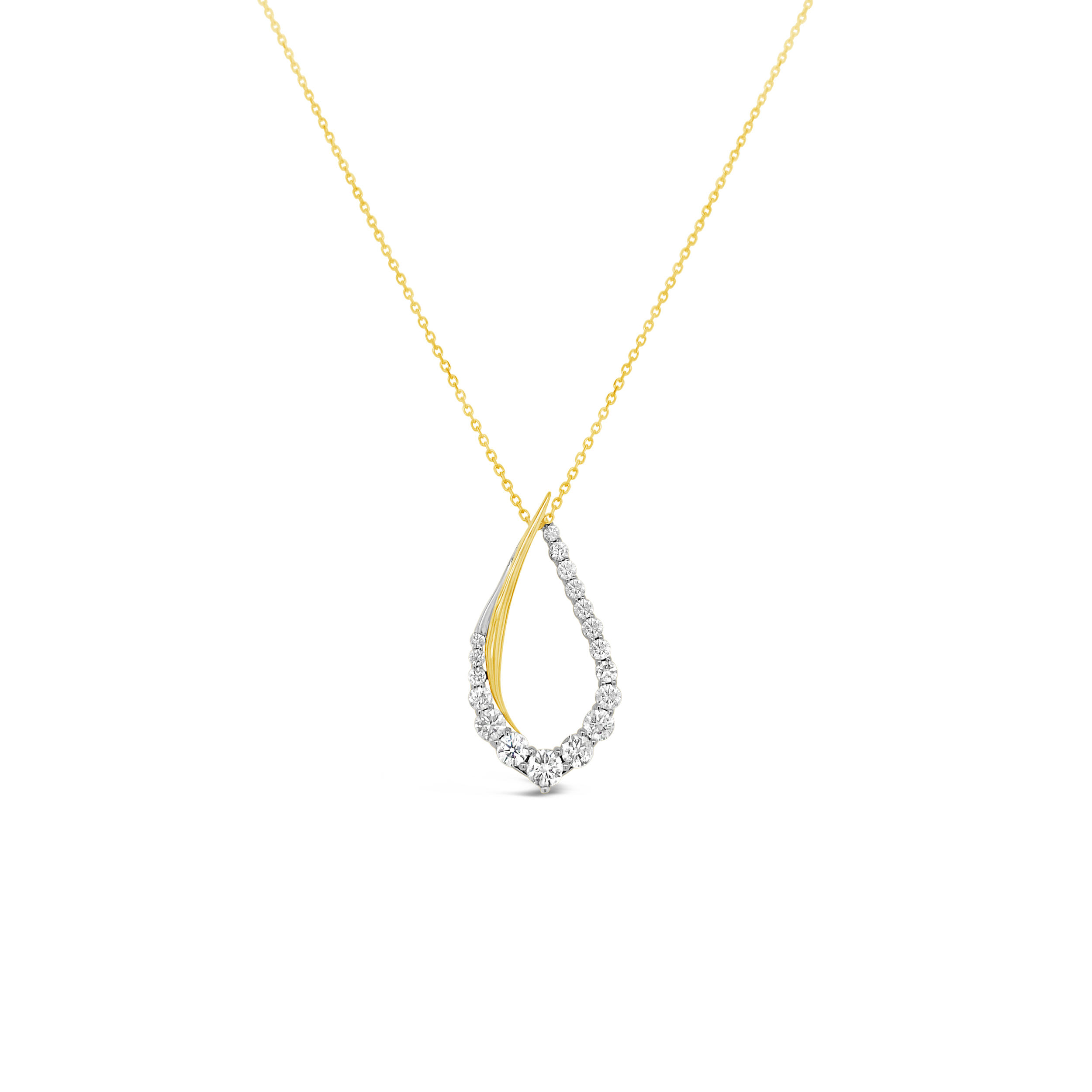Clara By Martin Binder Diamond Open Swirl Necklace (0.77 Ct. Tw.)