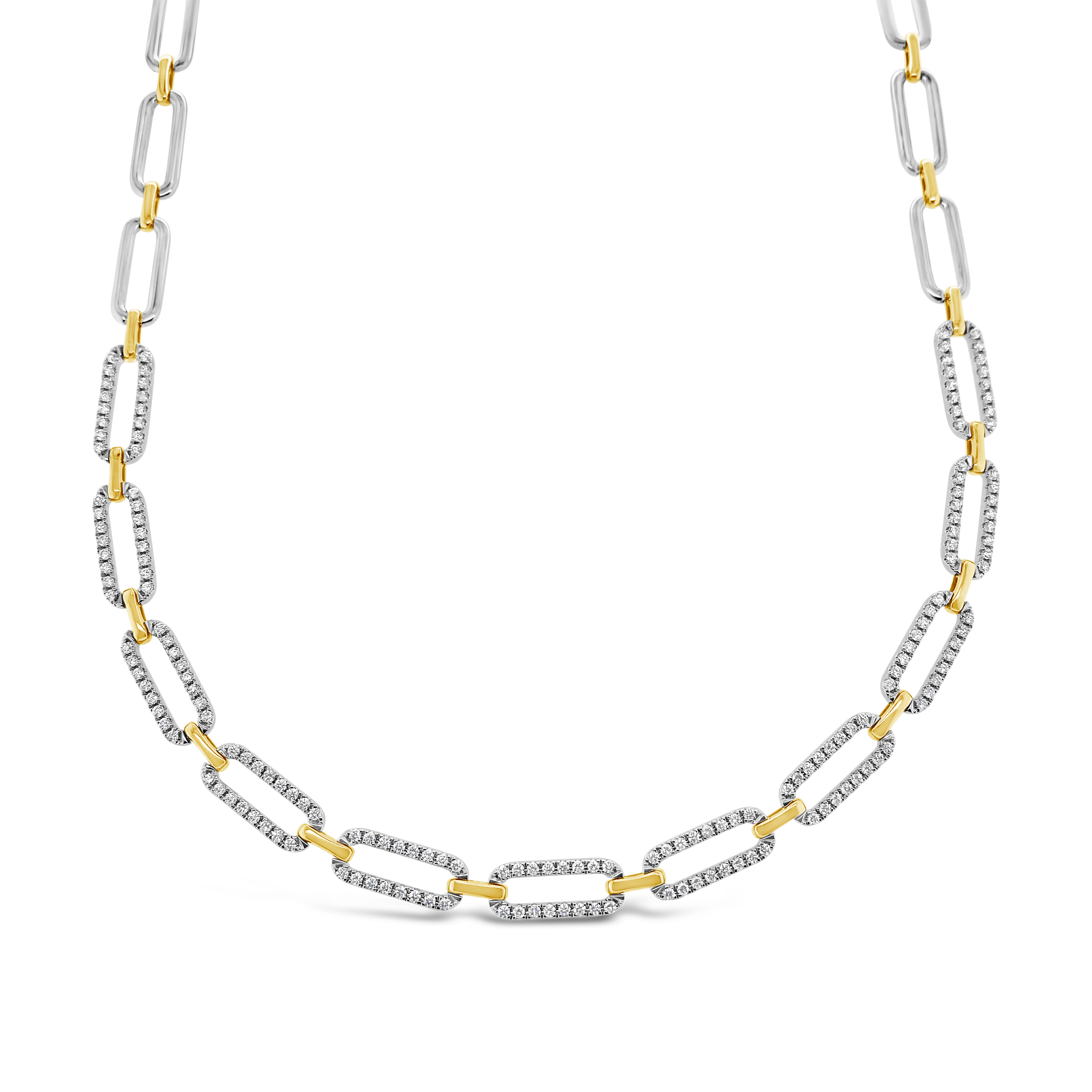 Clara By Martin Binder Two-tone Diamond Chain Station Necklace (2.06 Ct. Tw.)