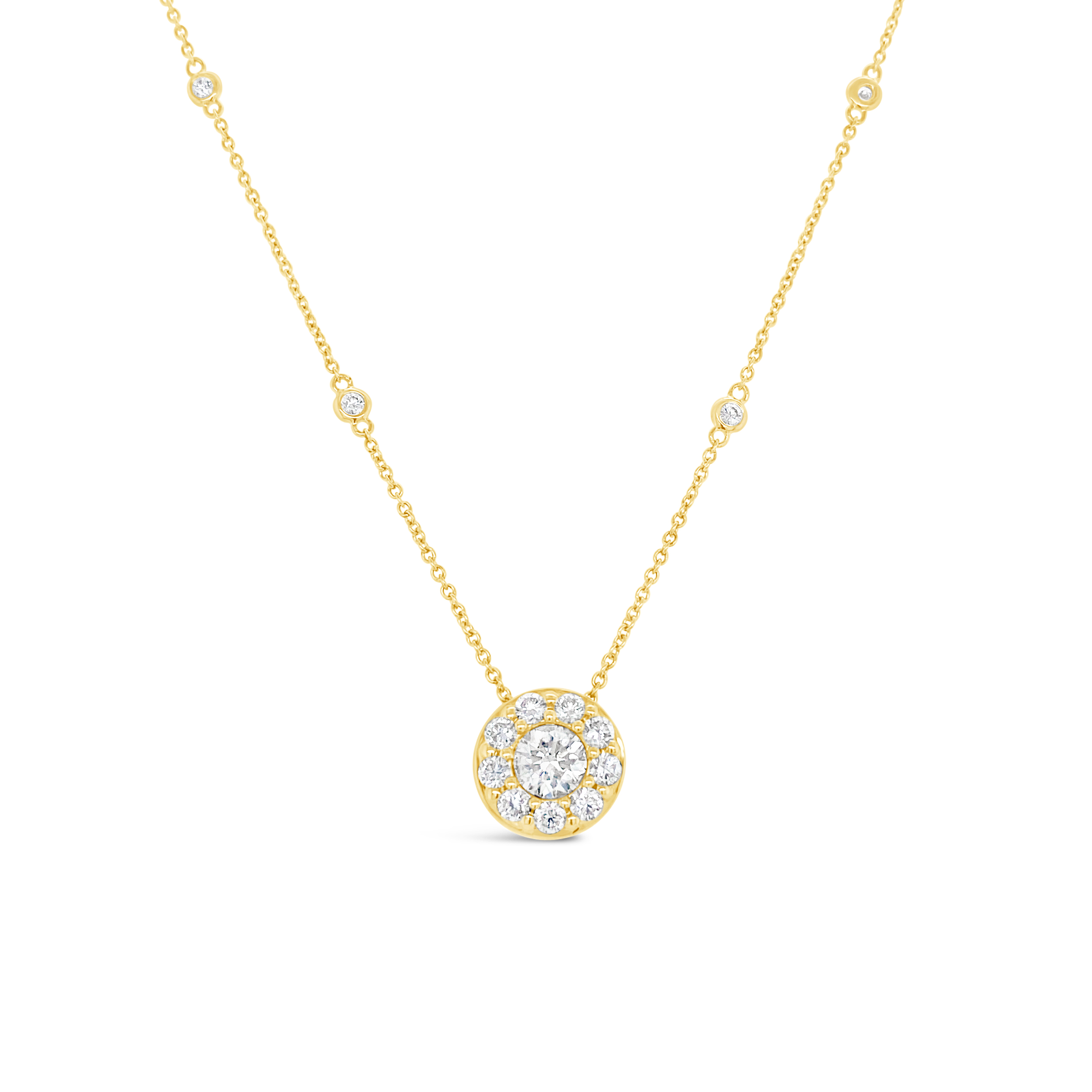 Clara By Martin Binder Diamond Halo Necklace (1.34 Ct. Tw.)