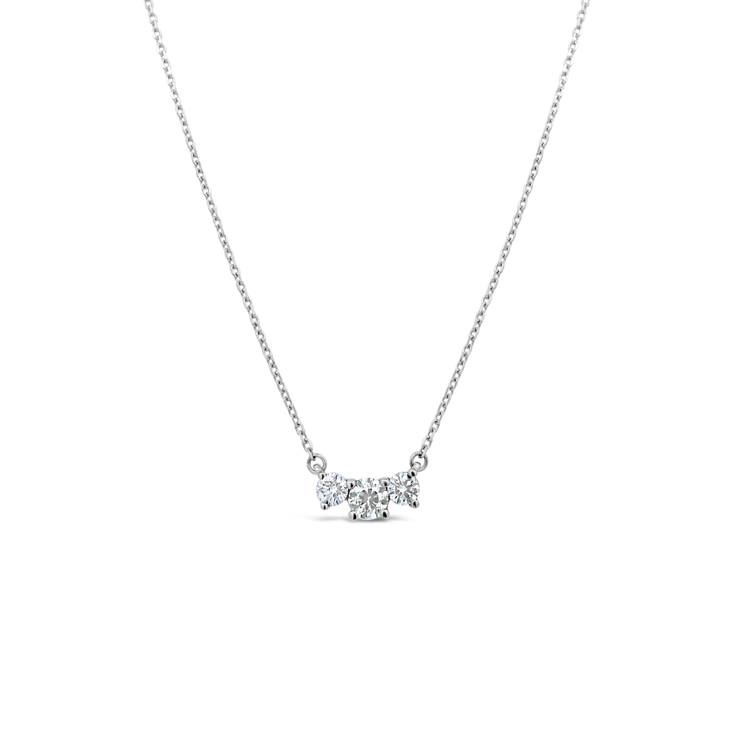 Clara by Martin Binder Three Stone Diamond Station Necklace (1.01 ct. tw.)