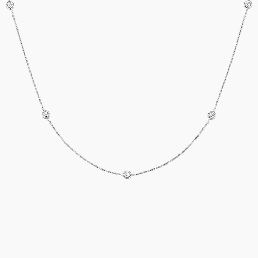 Clara By Martin Binder Bezel Diamond By The Yard Necklace (0.44 Ct. Tw.)