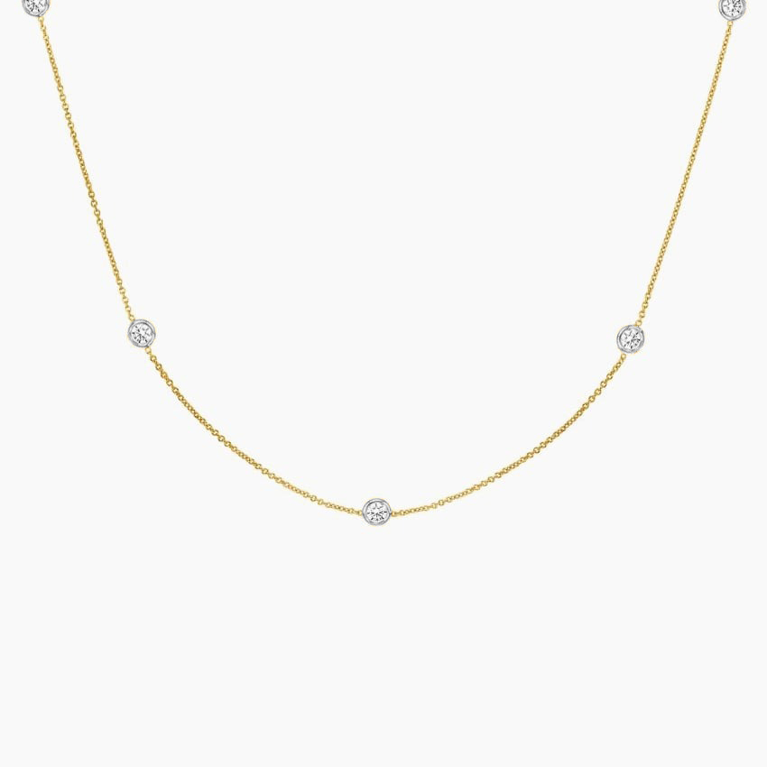 Clara By Martin Binder Bezel Diamond By The Yard Necklace (0.93 Ct. Tw.)