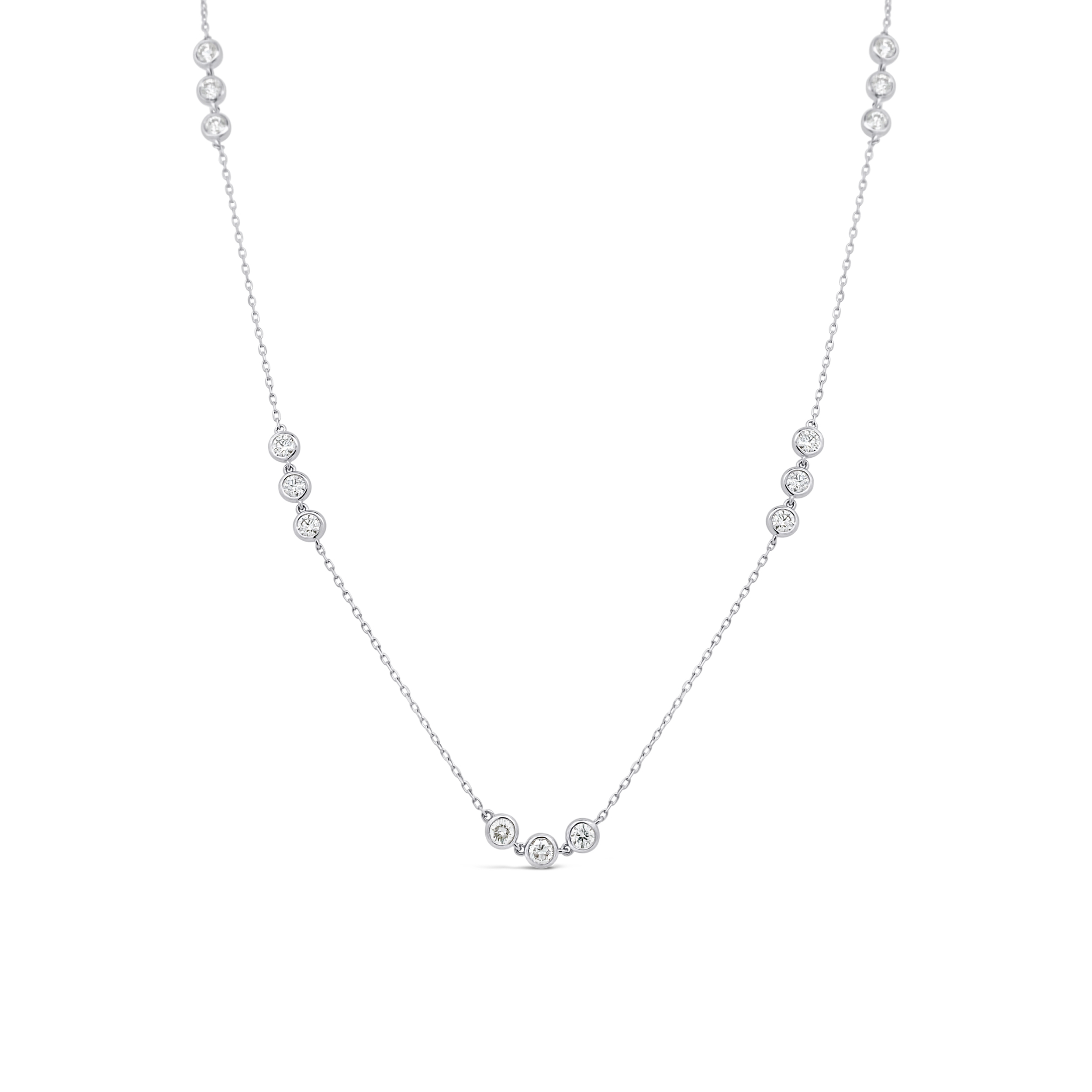 Clara by Martin Binder Diamond Bezel Station By The Yard Necklace (1.02 ct. tw.)