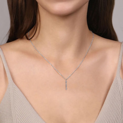 Gabriel & Co. Lusso Diamond Bar Necklace (0.07 ct. tw.)