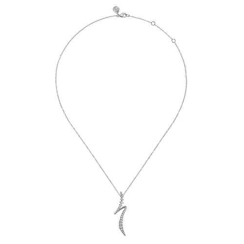 Gabriel & Co. Kaslique Graduating Diamond Bypass Pendant Necklace (0.76 ct. tw.)