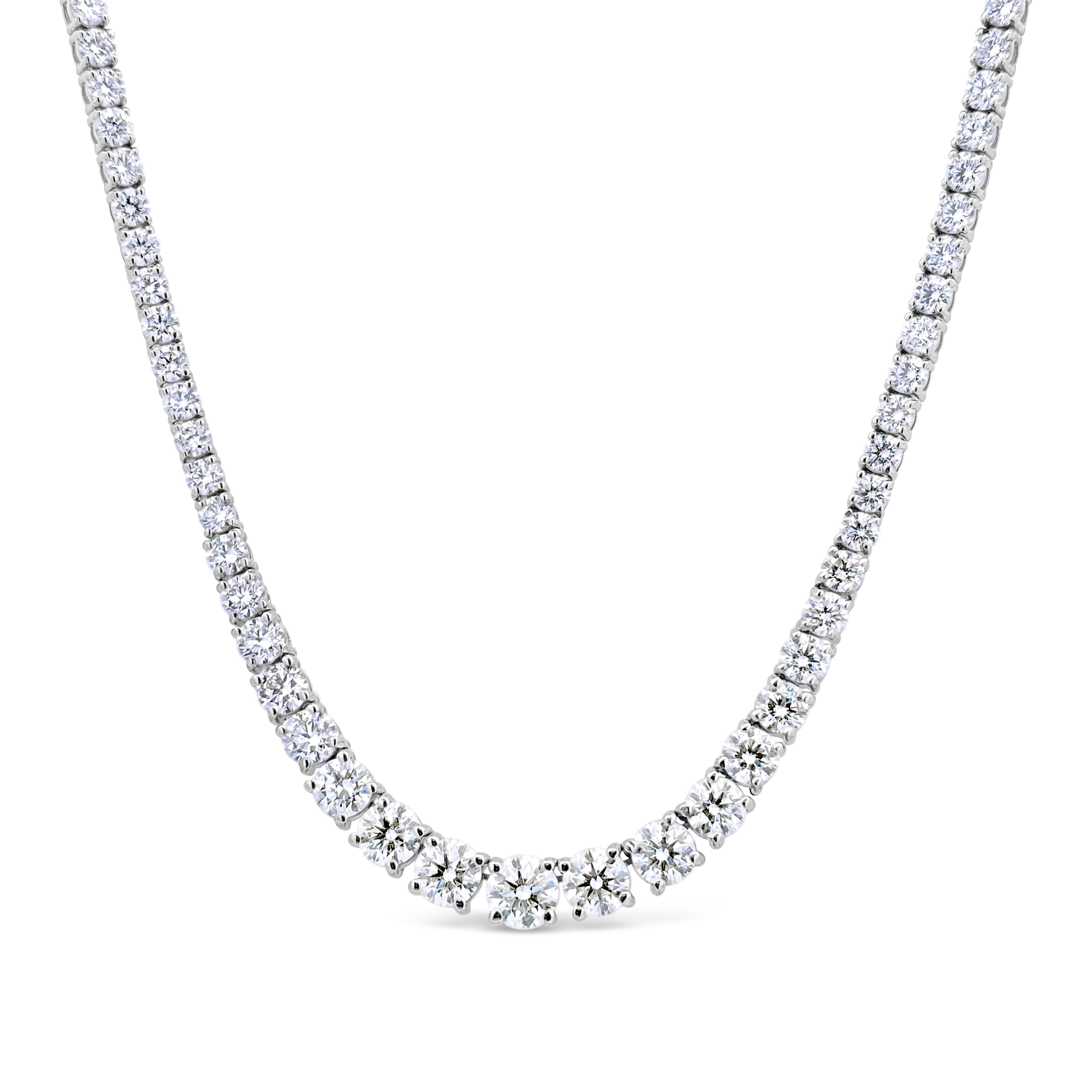 Clara by Martin Binder Diamond Graduated Tennis Necklace (13.63 ct. tw.)