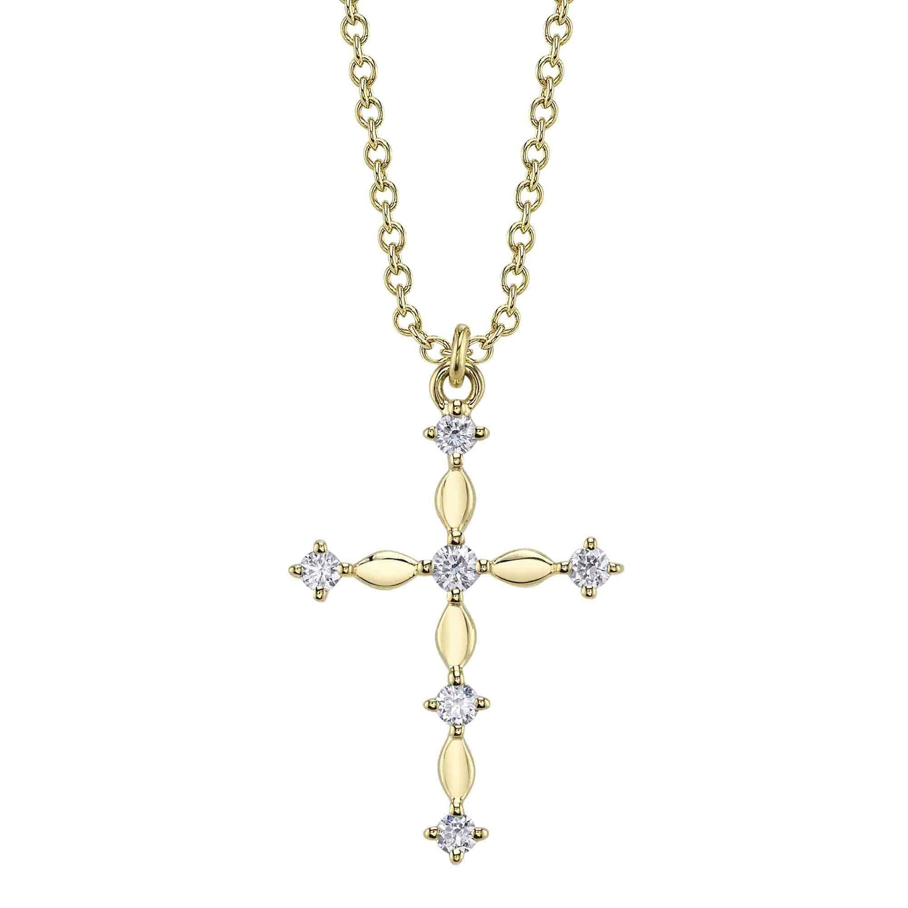 Shy Creation Kate Diamond Cross Necklace
