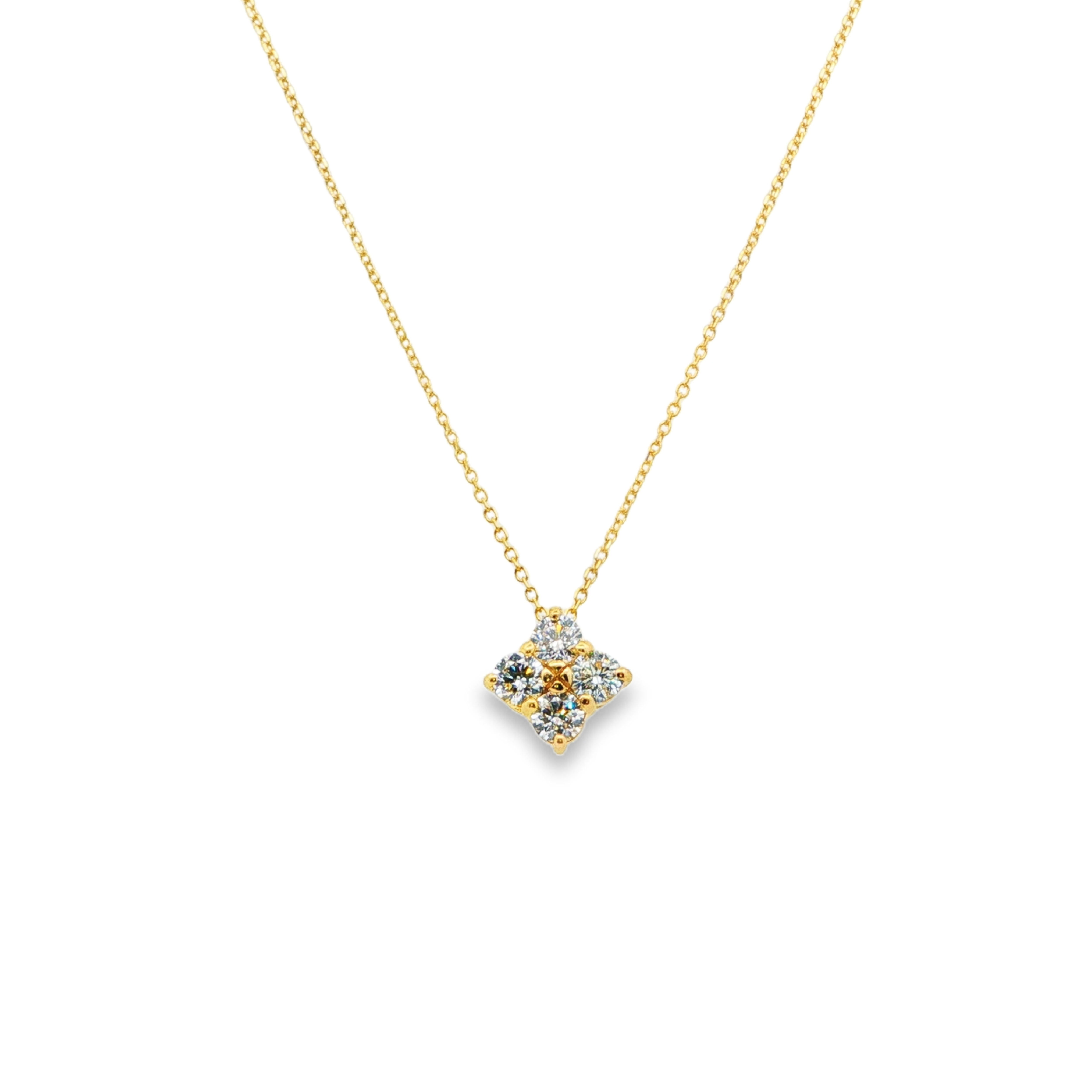 Clara by Martin Binder Diamond Flower Clover Necklace (0.68 ct. tw.)