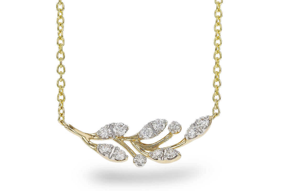 Allison Kaufman Diamond Leaf Necklace (0.32 ct. tw.)
