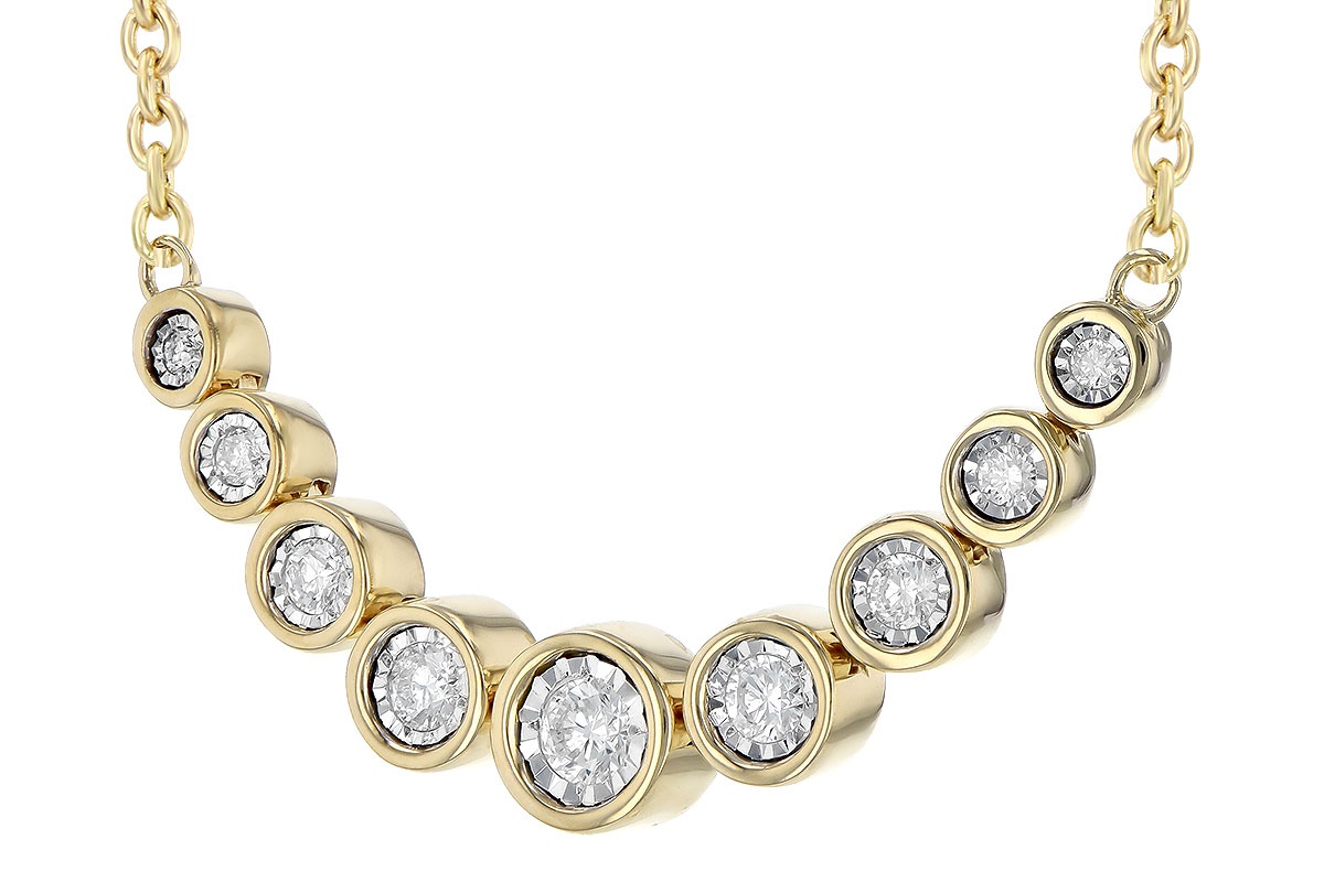 Allison Kaufman Diamond Bezel Station Necklace (0.25 ct. tw.)