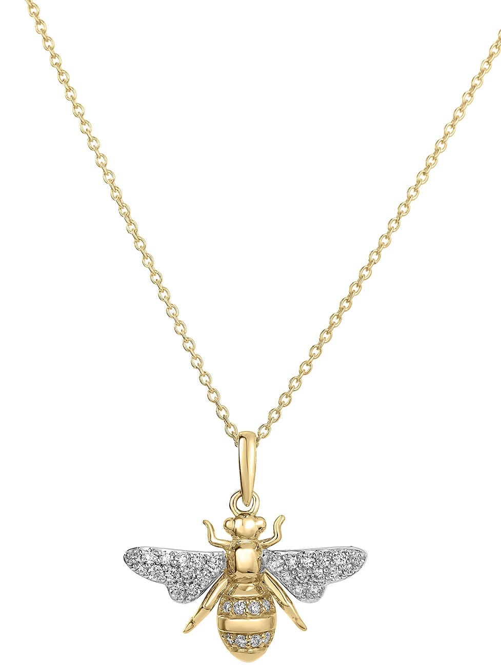 Roberto Coin Tiny Treasure Diamond Bumble Bee Necklace