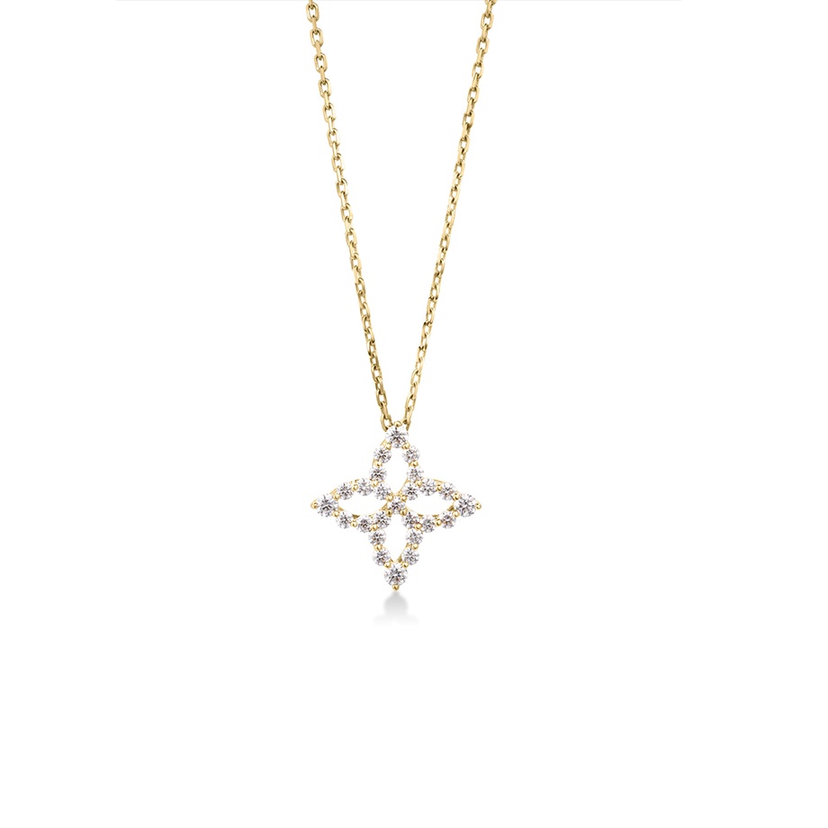 Roberto Coin Princess Flower Outline Necklace