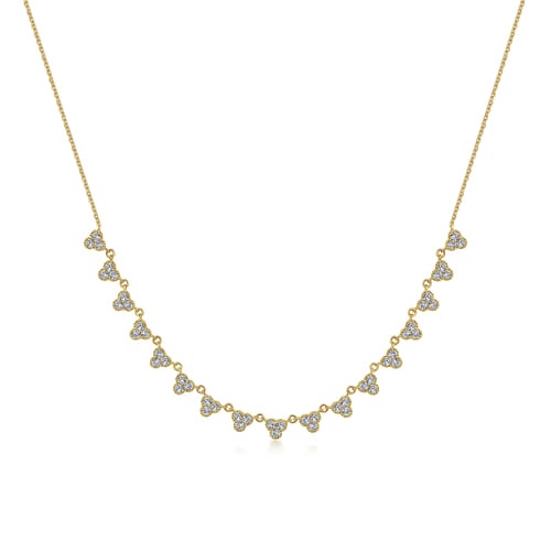 Gabriel & Co. Lusso Droplet Diamond Choker Necklace
