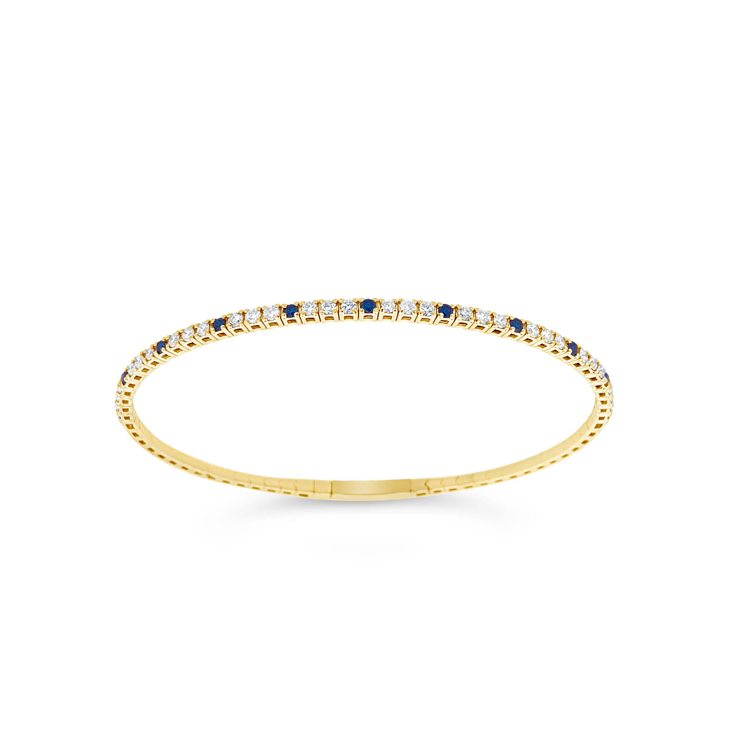 Clara By Martin Binder Blue Diamond Stacking Bangle Bracelet (1.22 Ct. Tw.)