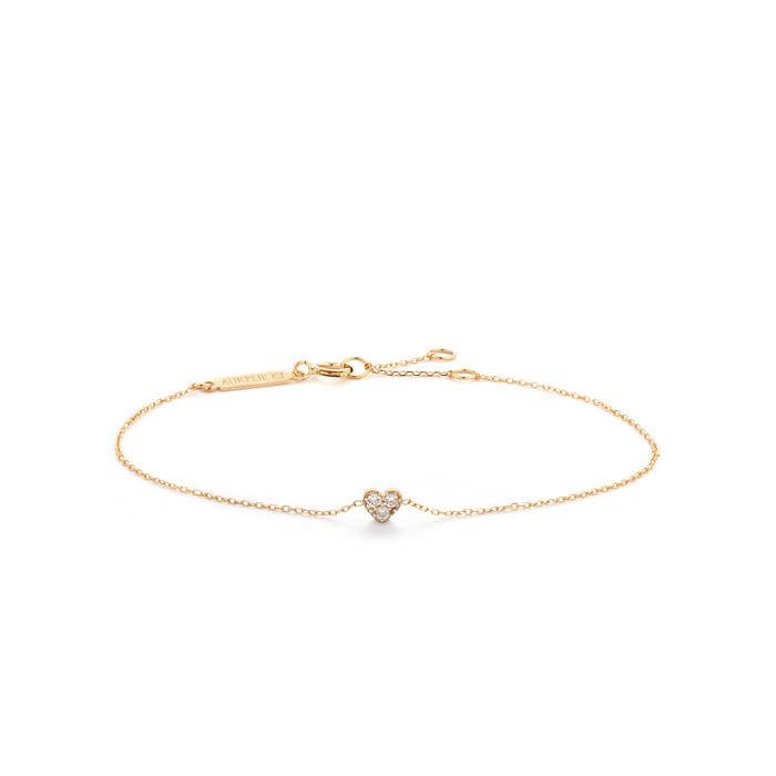 Aurelie Gi Sophie Diamond Heart Bracelet
