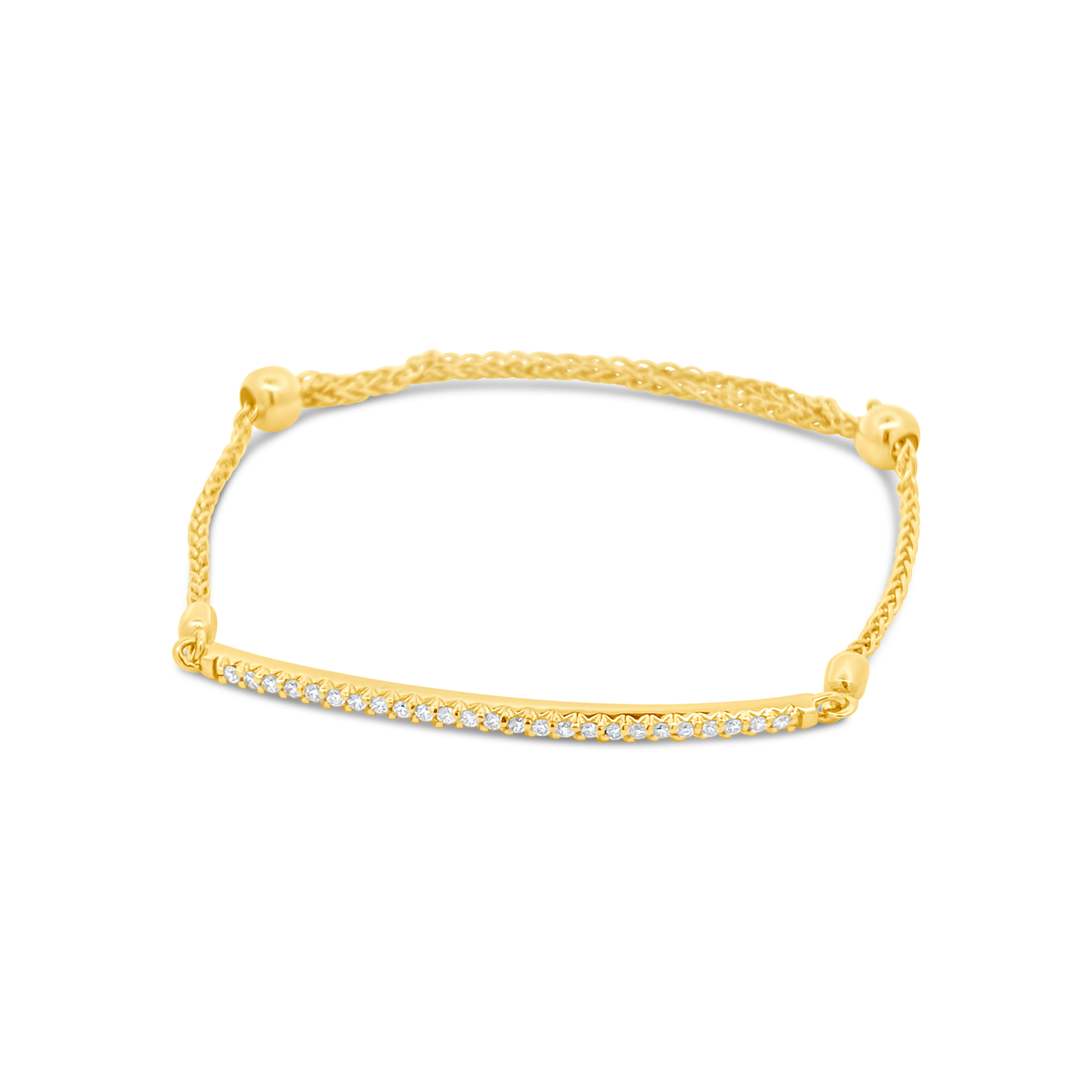 Clara By Martin Binder Diamond Bar Bolo Bracelet (0.23 Ct. Tw.)