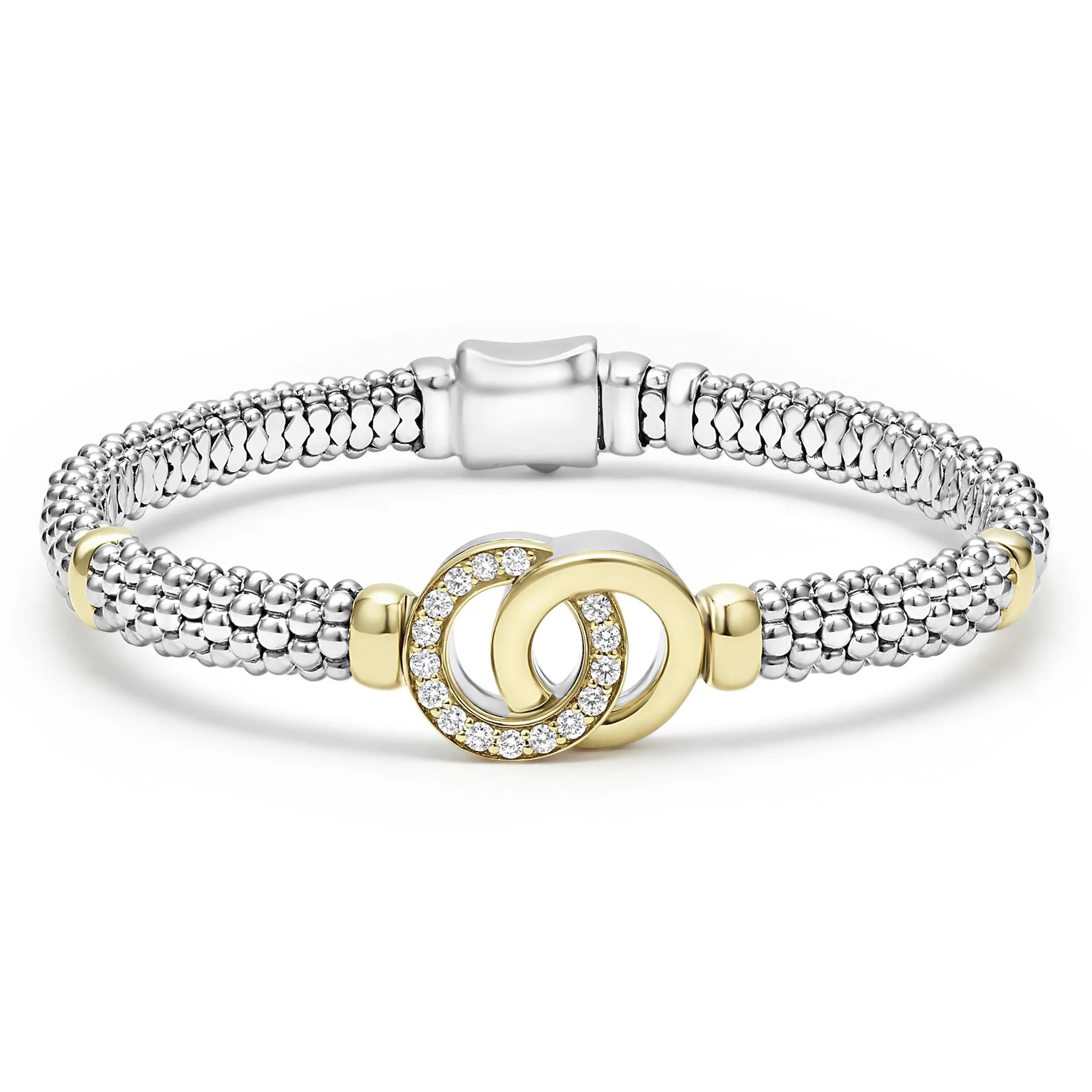 Lagos Signature Caviar 6mm Interlock Bracelet