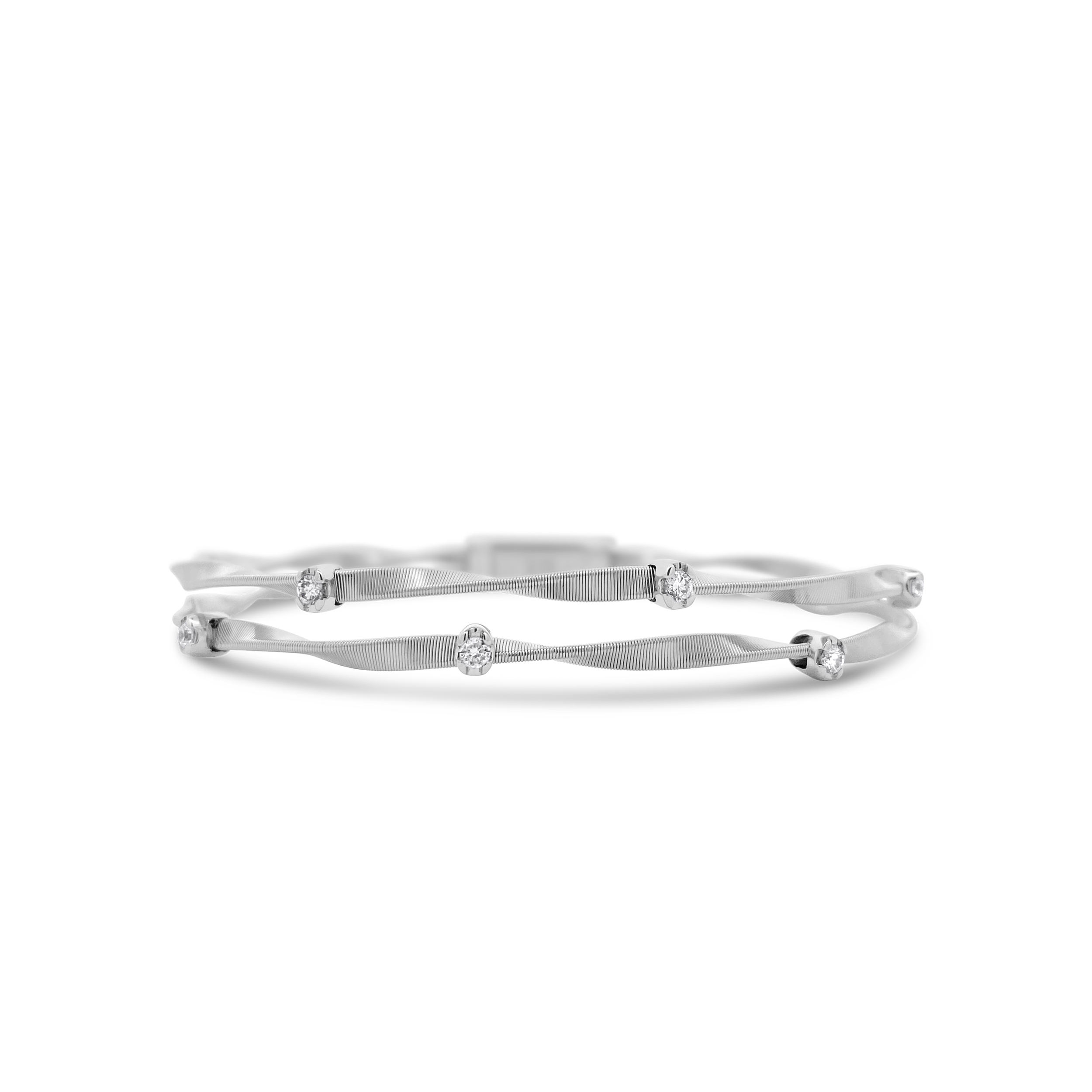 Clara By Martin Binder Twisted Diamond Multi Row Bracelet (0.18 Ct. Tw.)