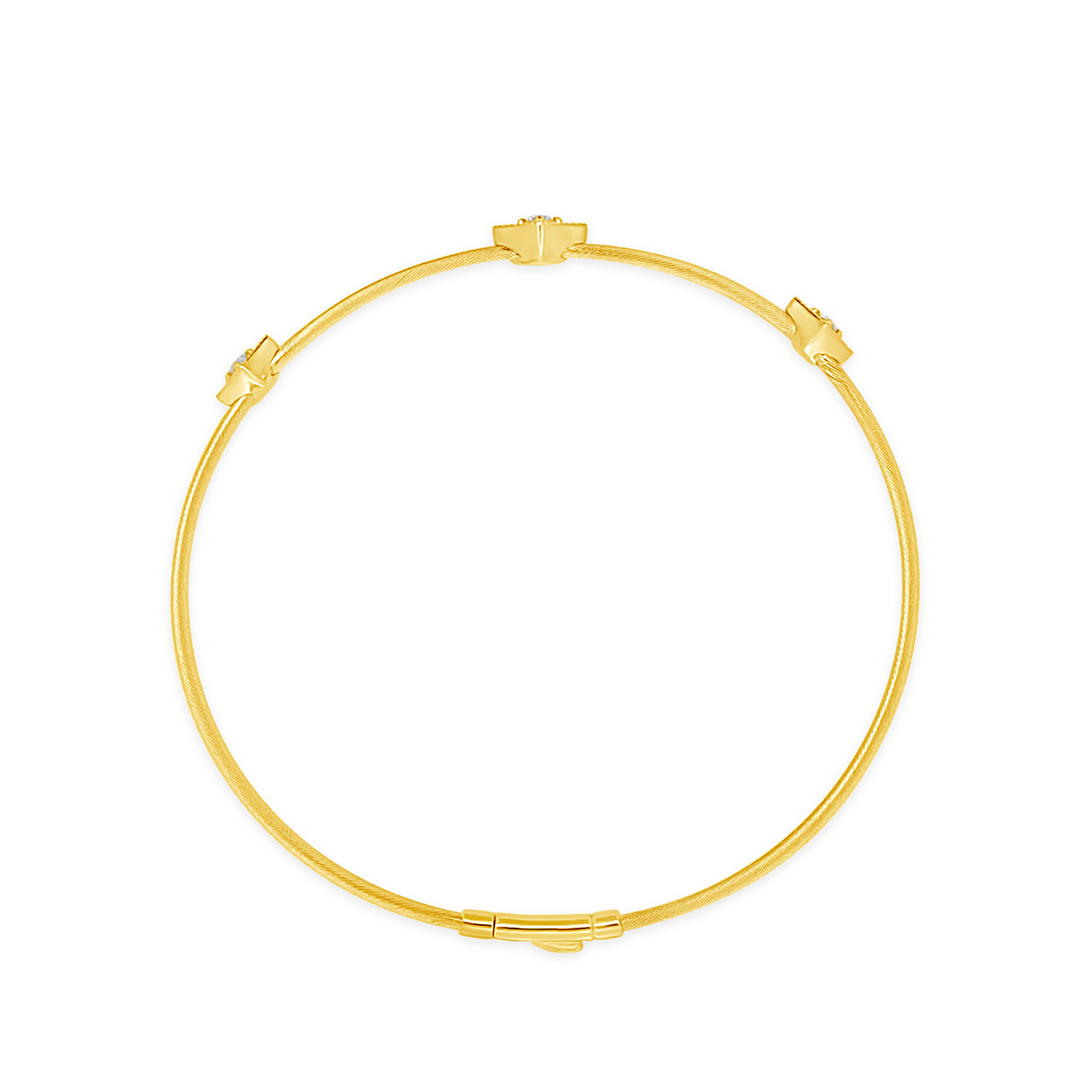 Clara By Martin Binder Square Station Diamond Bracelet (0.12 Ct. Tw.)