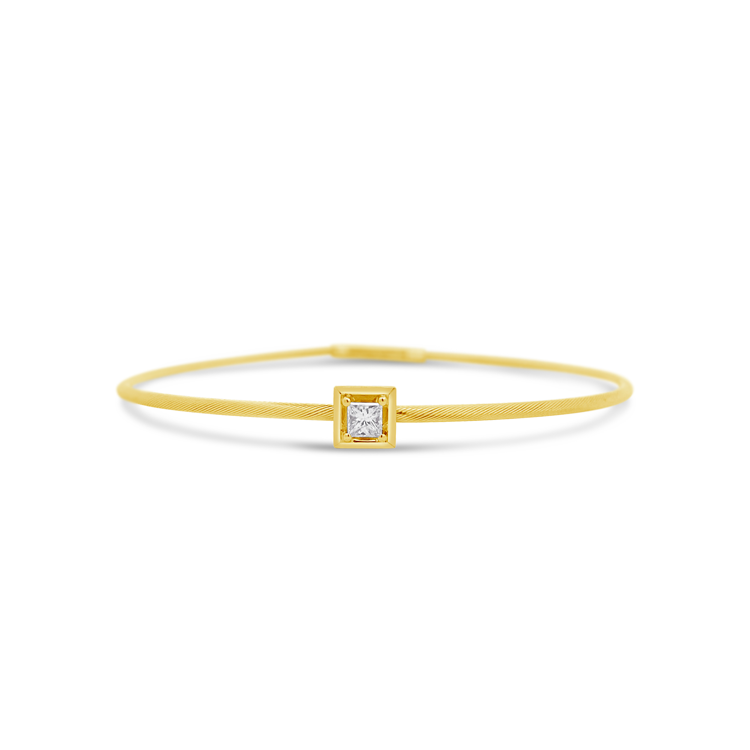 Clara By Martin Binder Square Station Diamond Bracelet (0.11 Ct. Tw.)