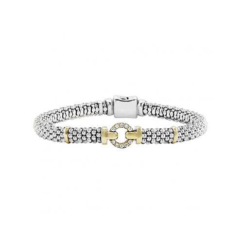 Lagos Enso Single Diamond Circle Bracelet