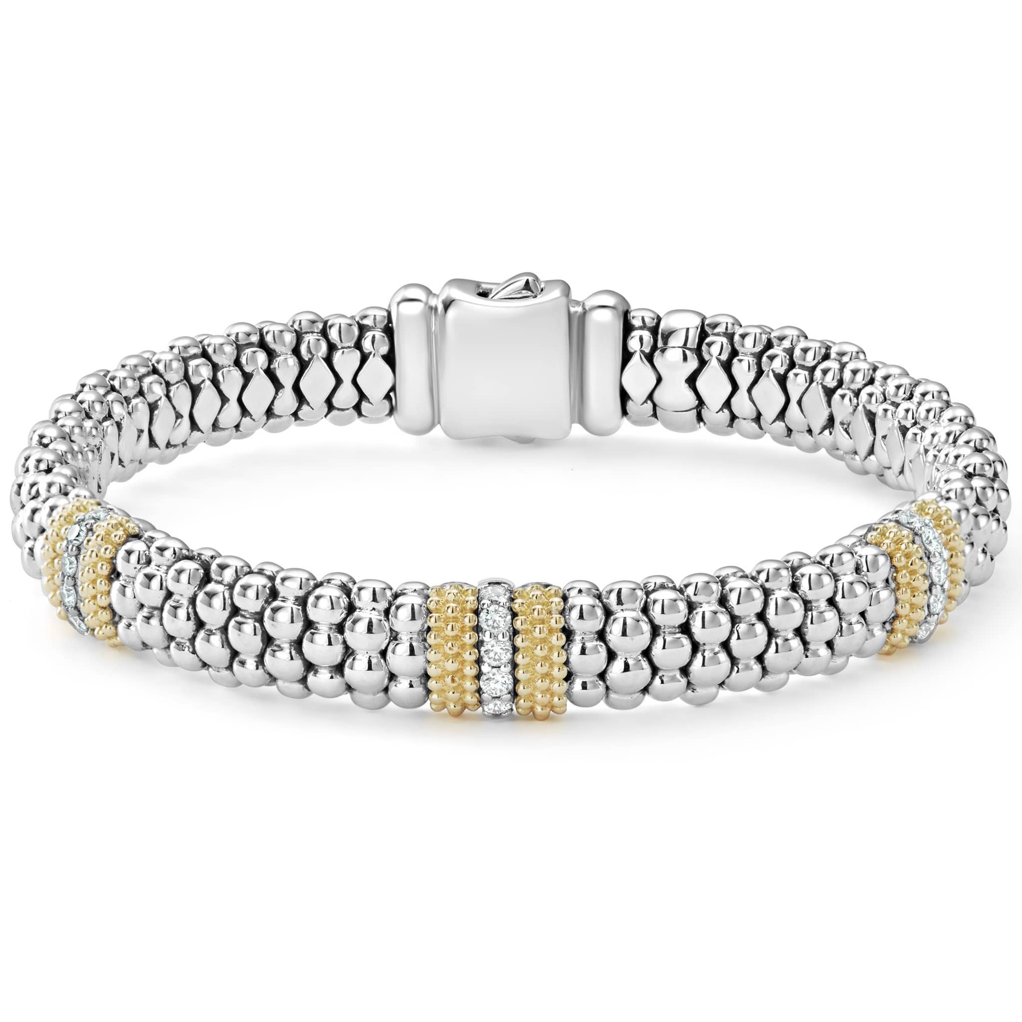 Lagos Caviar Lux Diamond Caviar Bracelet